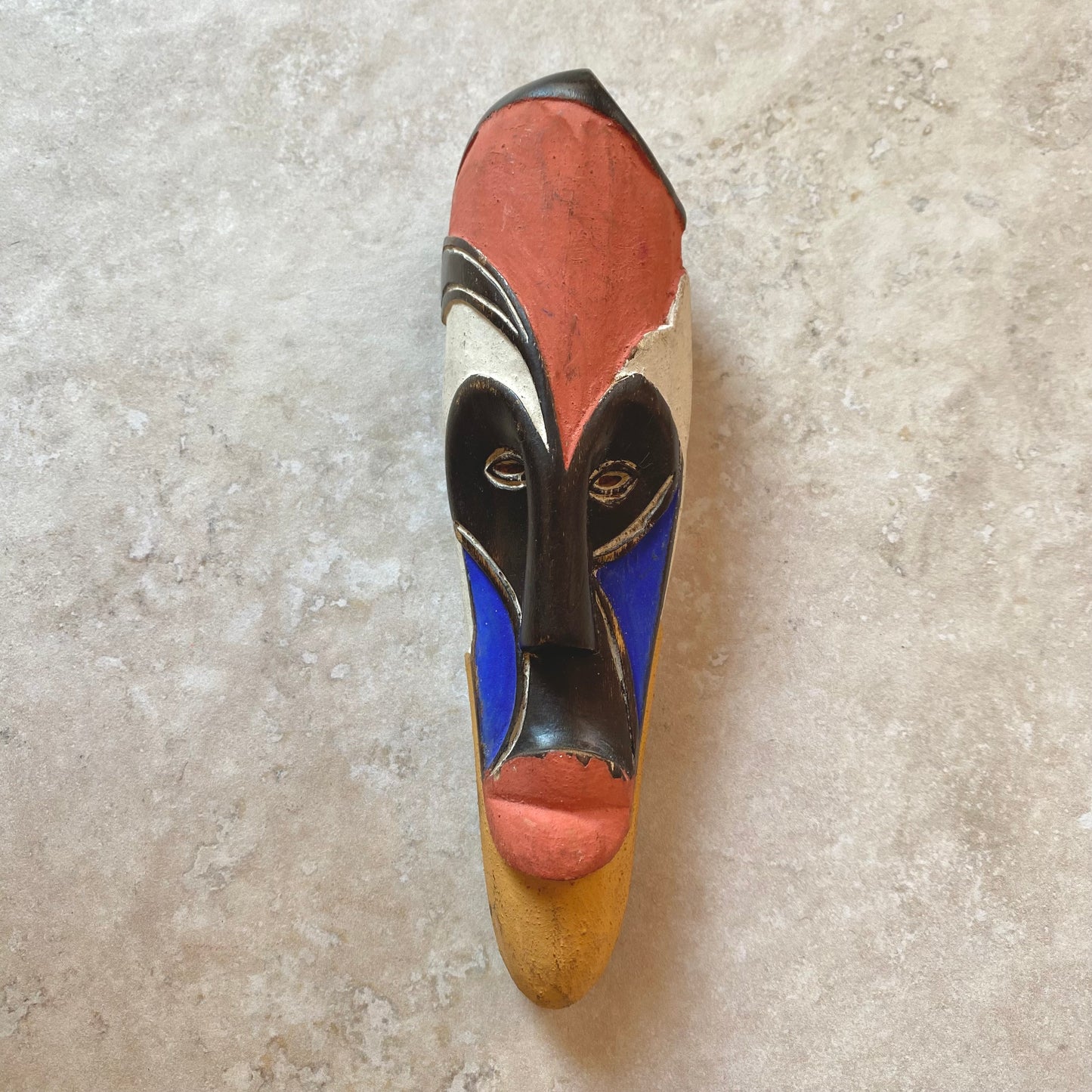 Vintage African Wooden Hand Carved Masks