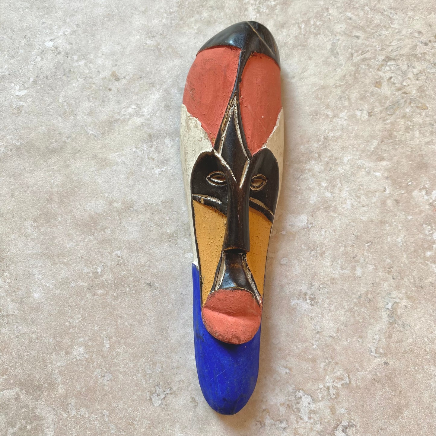 Vintage African Wooden Hand Carved Masks