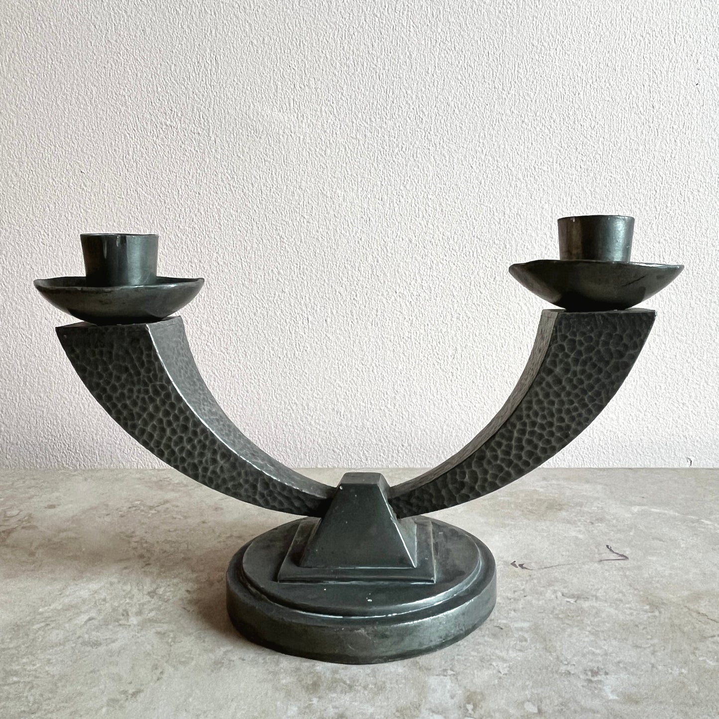 Arts & Crafts Brutalist Candle Holder