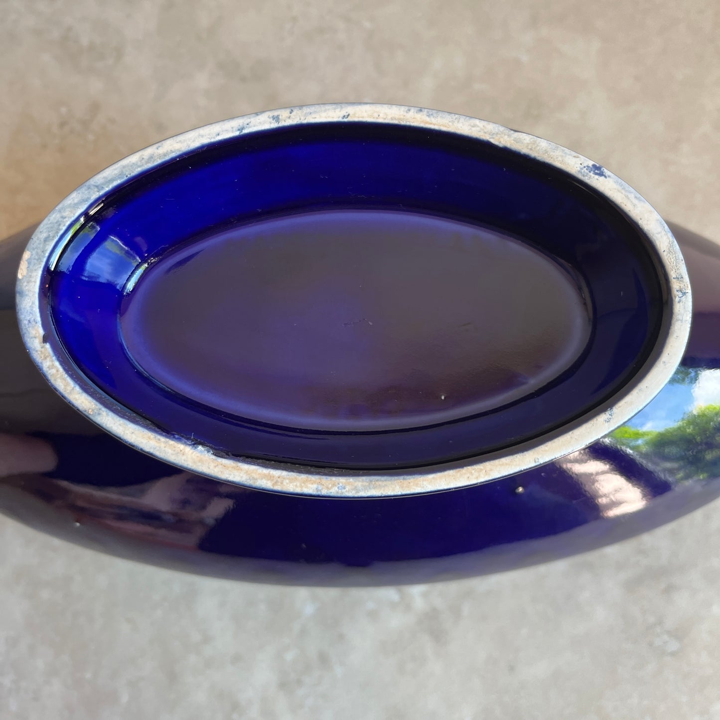 Mid-Century Cobalt Blue Vase