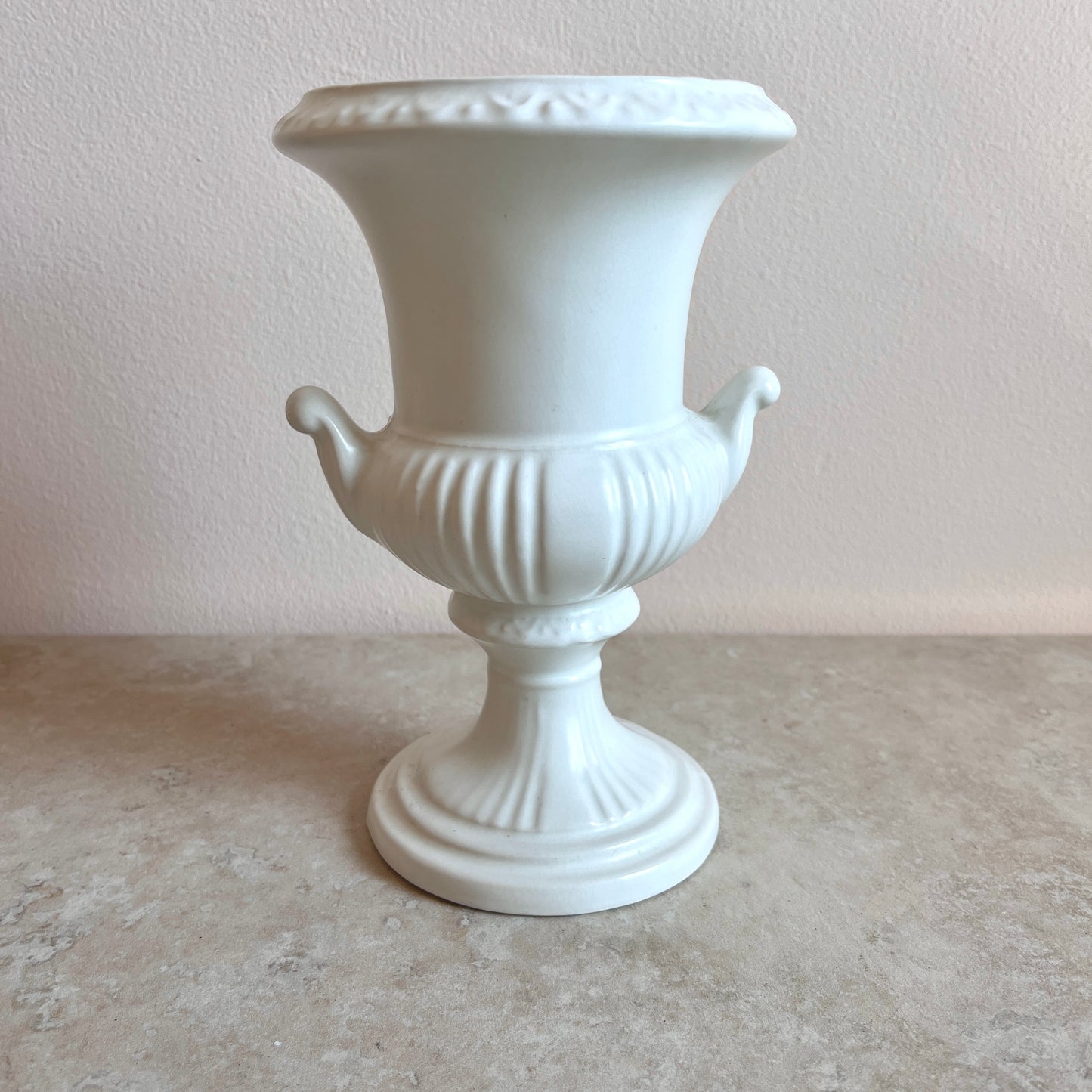 Vintage Cream Urn Vase