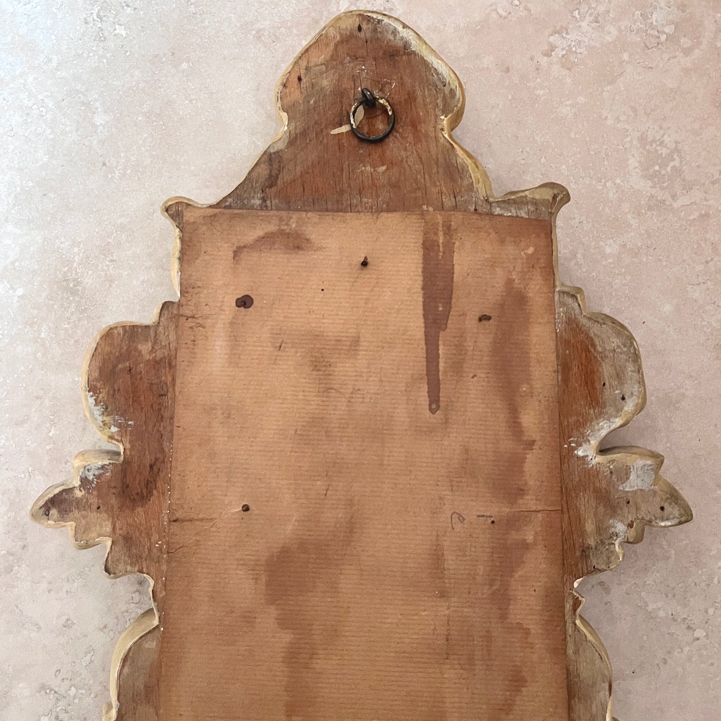Antique Framed Baroque Rococo Revival Wall Mirror