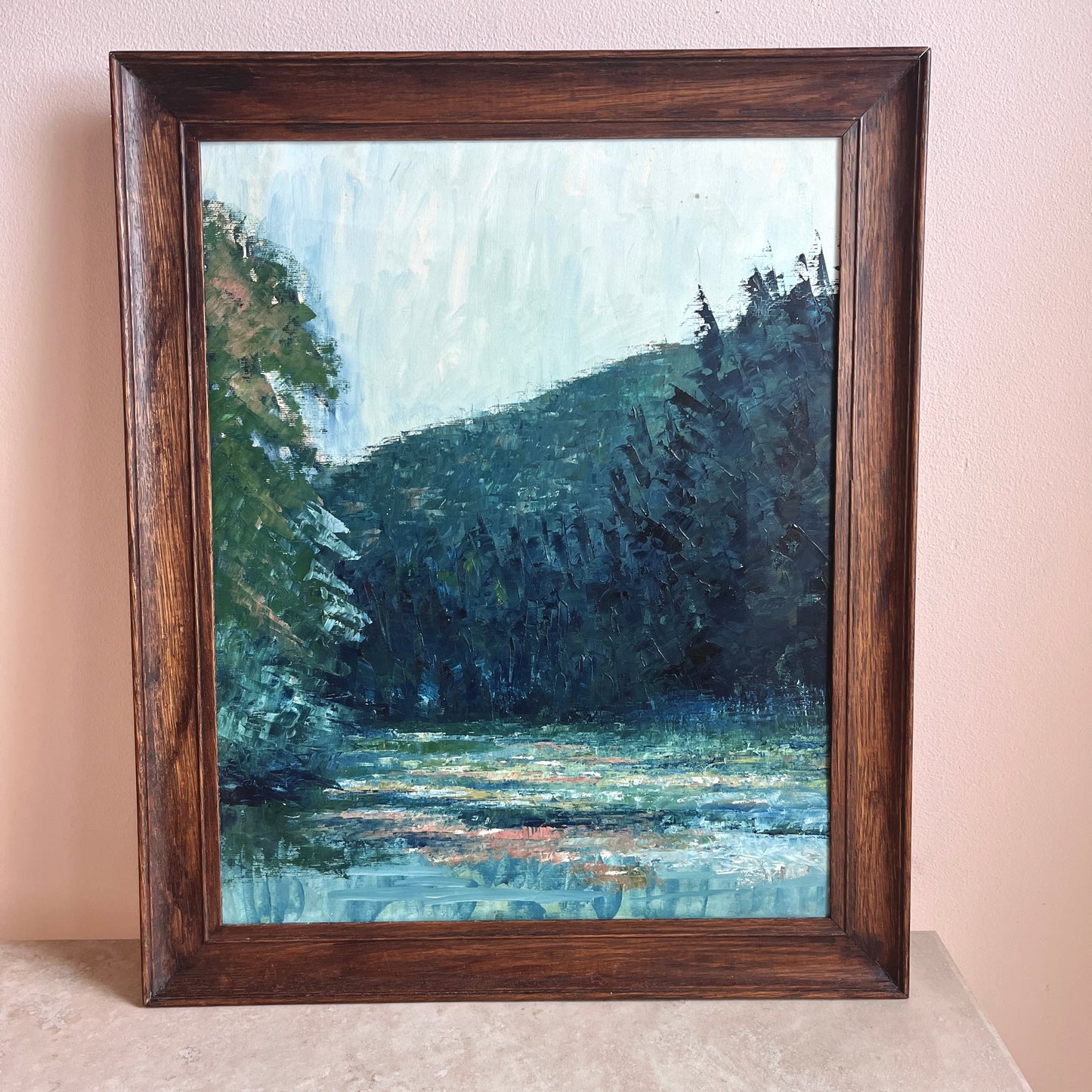 Original Mid-Century Landscape Oil Painting