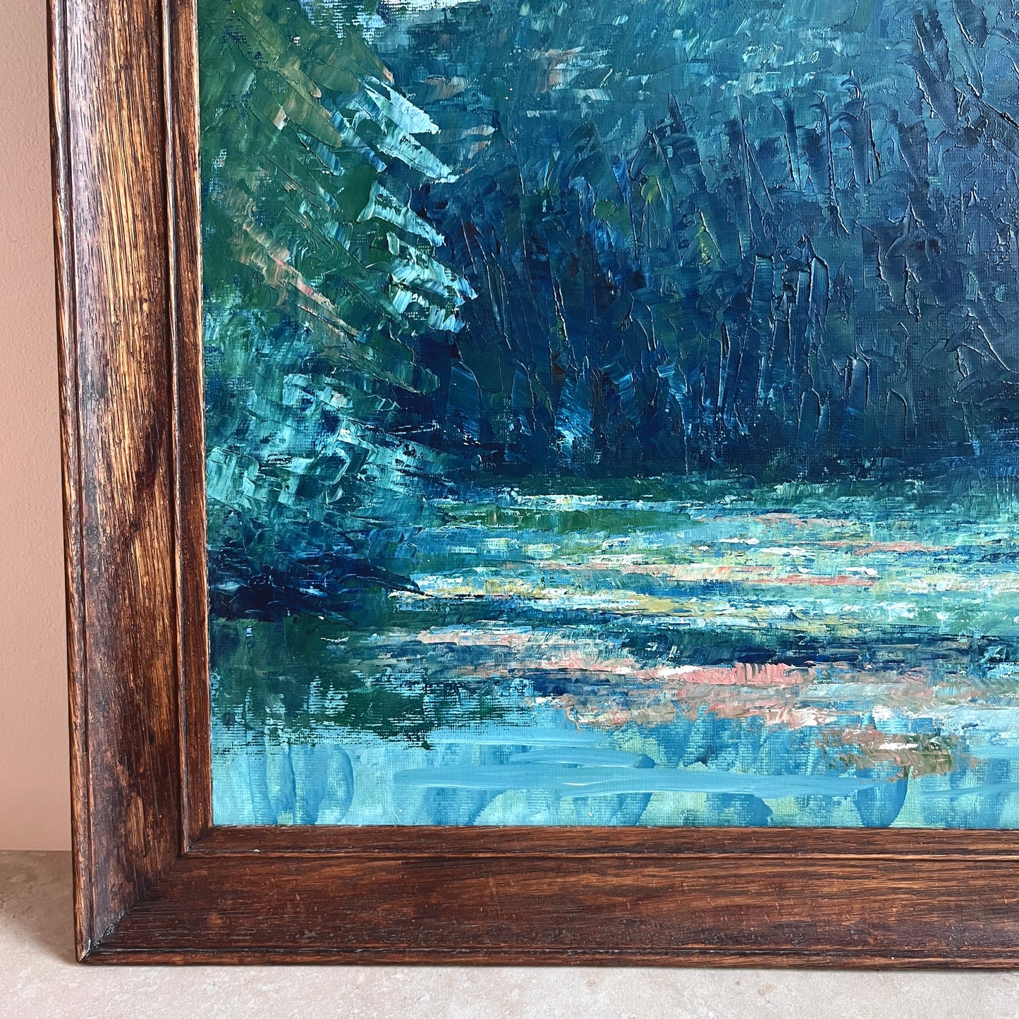 Original Mid-Century Landscape Oil Painting