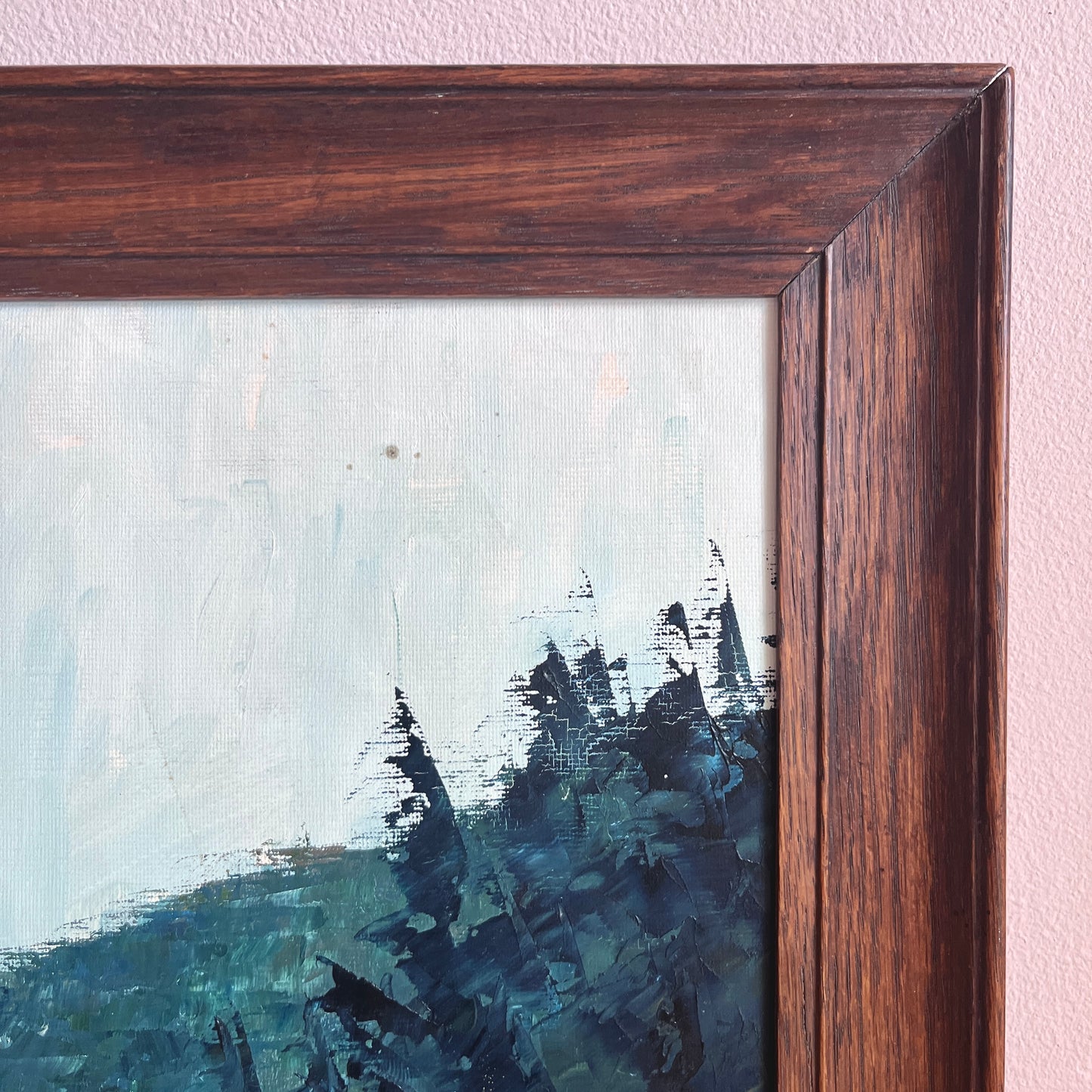Original Mid-Century Landscape Oil Painting