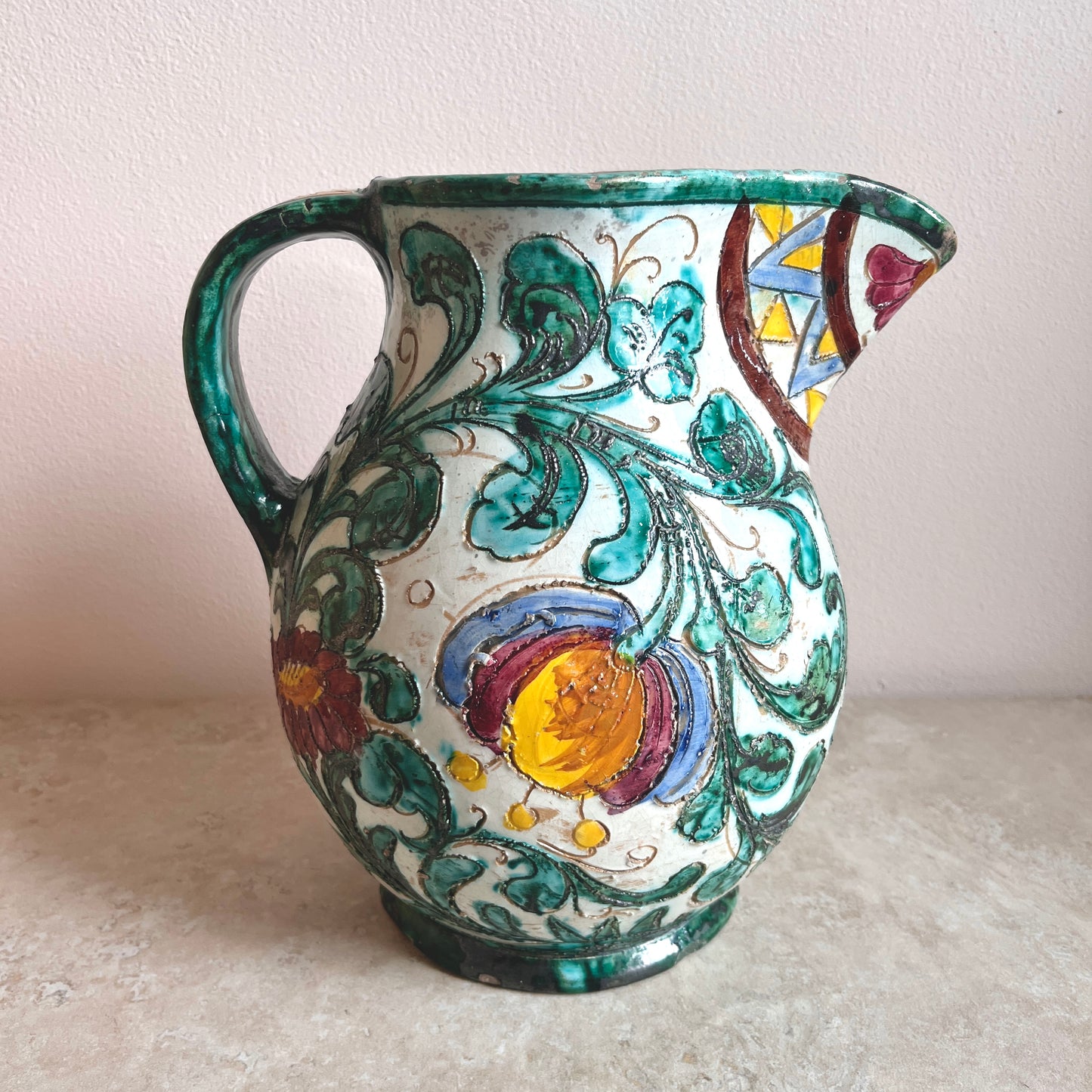 Vintage Italian Studio Pottery Jug