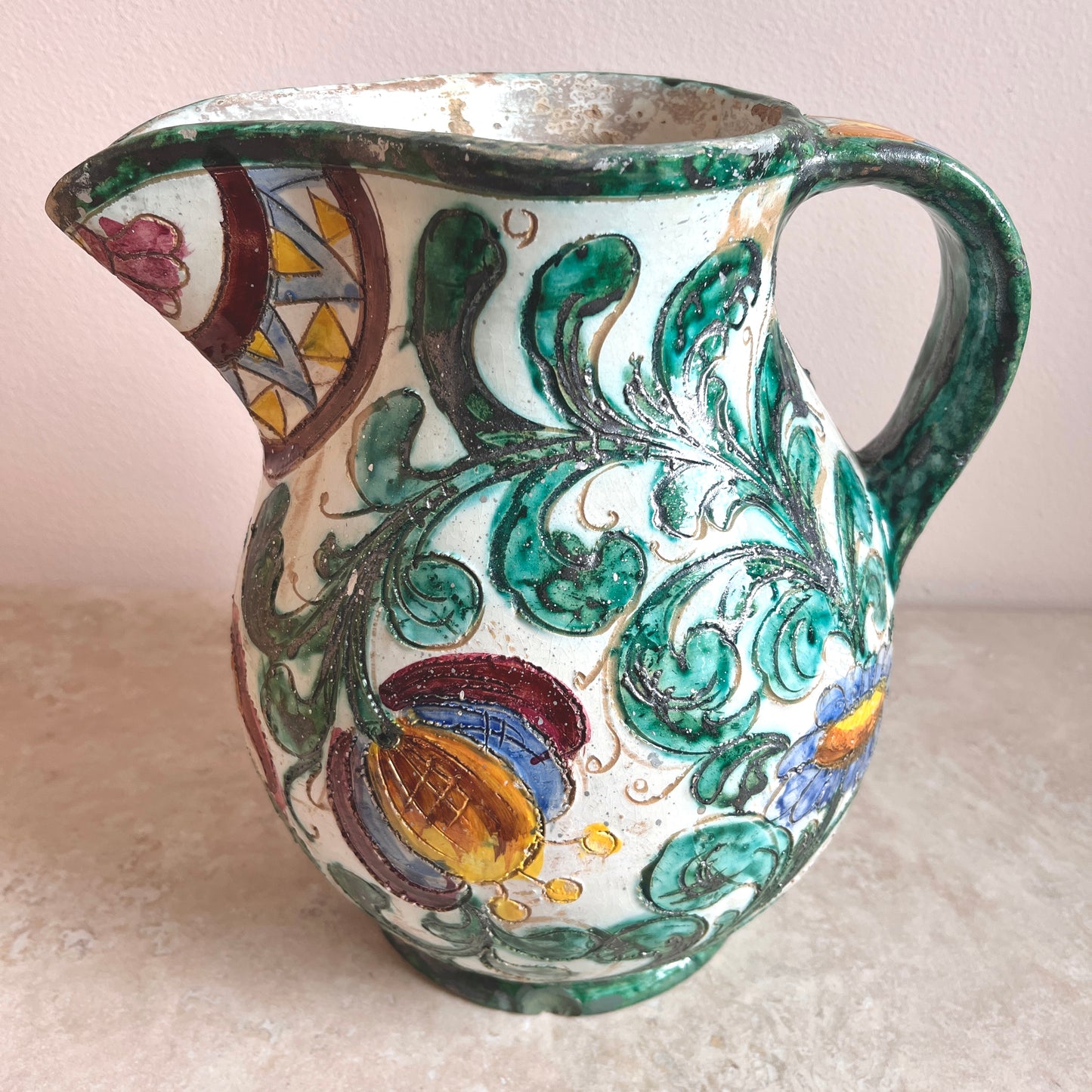 Vintage Italian Studio Pottery Jug