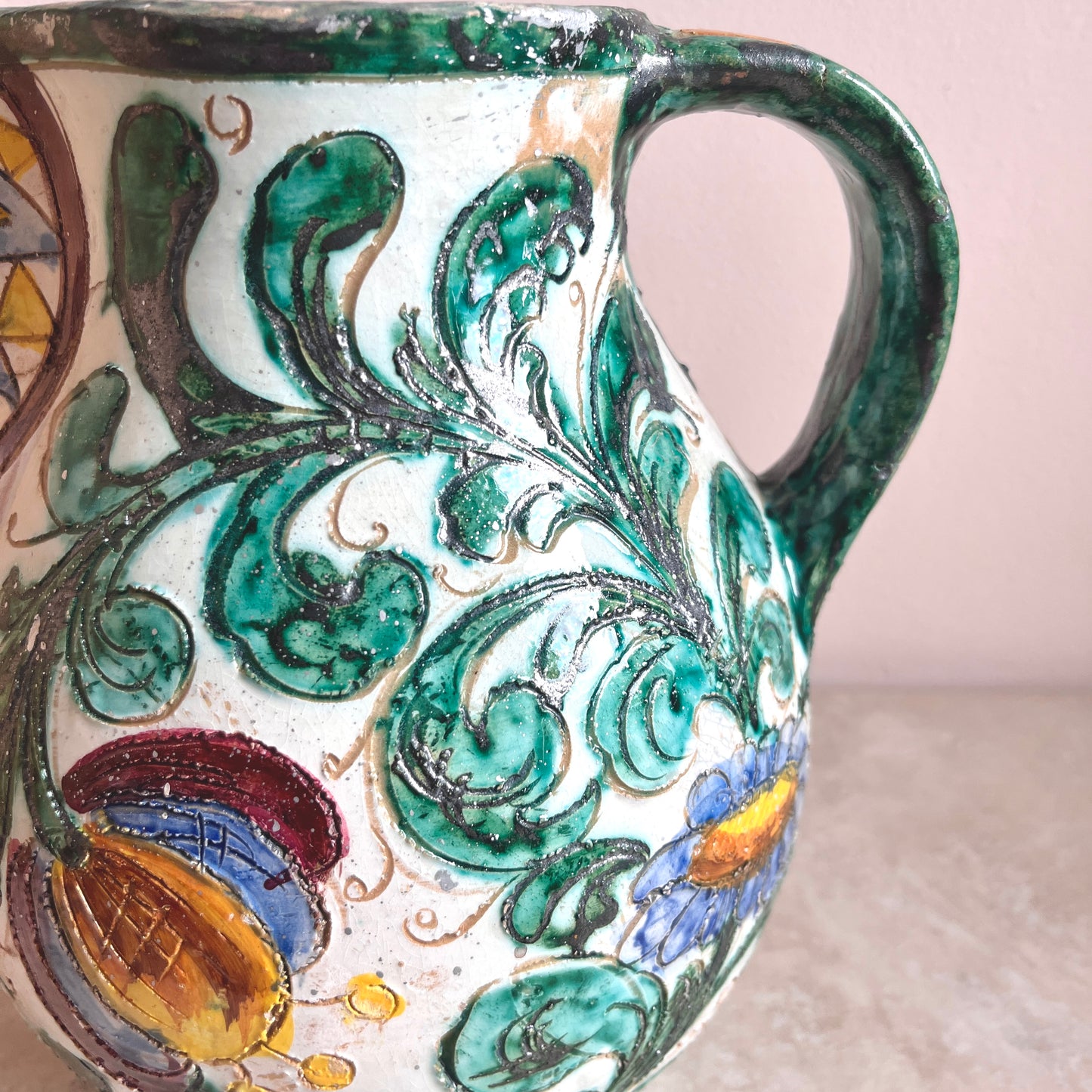Vintage Italian Studio Pottery Jug