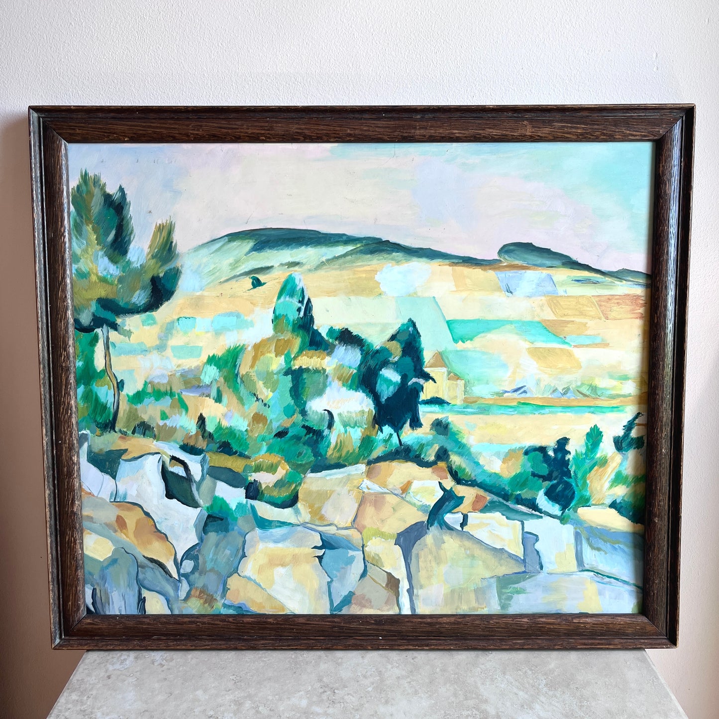 Original Mid-Century Landscape Oil Painting