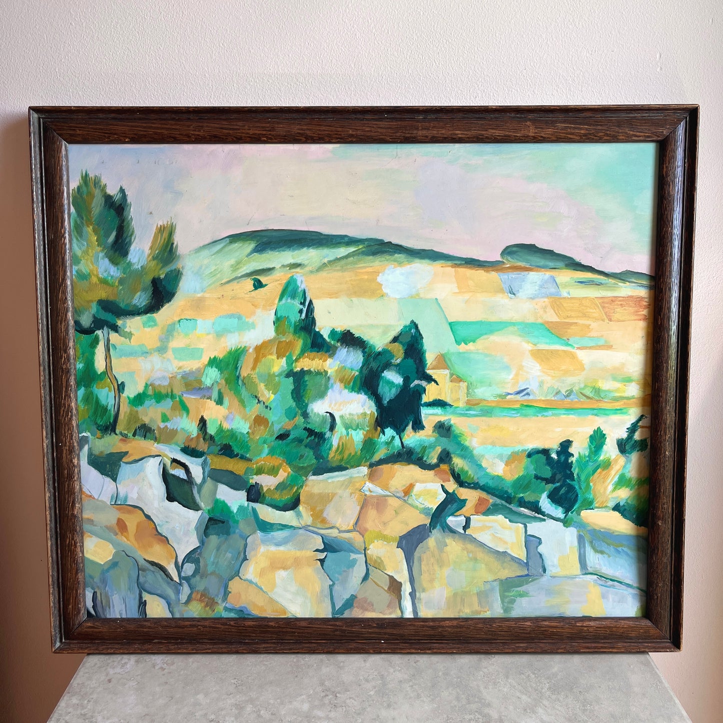 Original Mid-Century Landscape Oil Painting