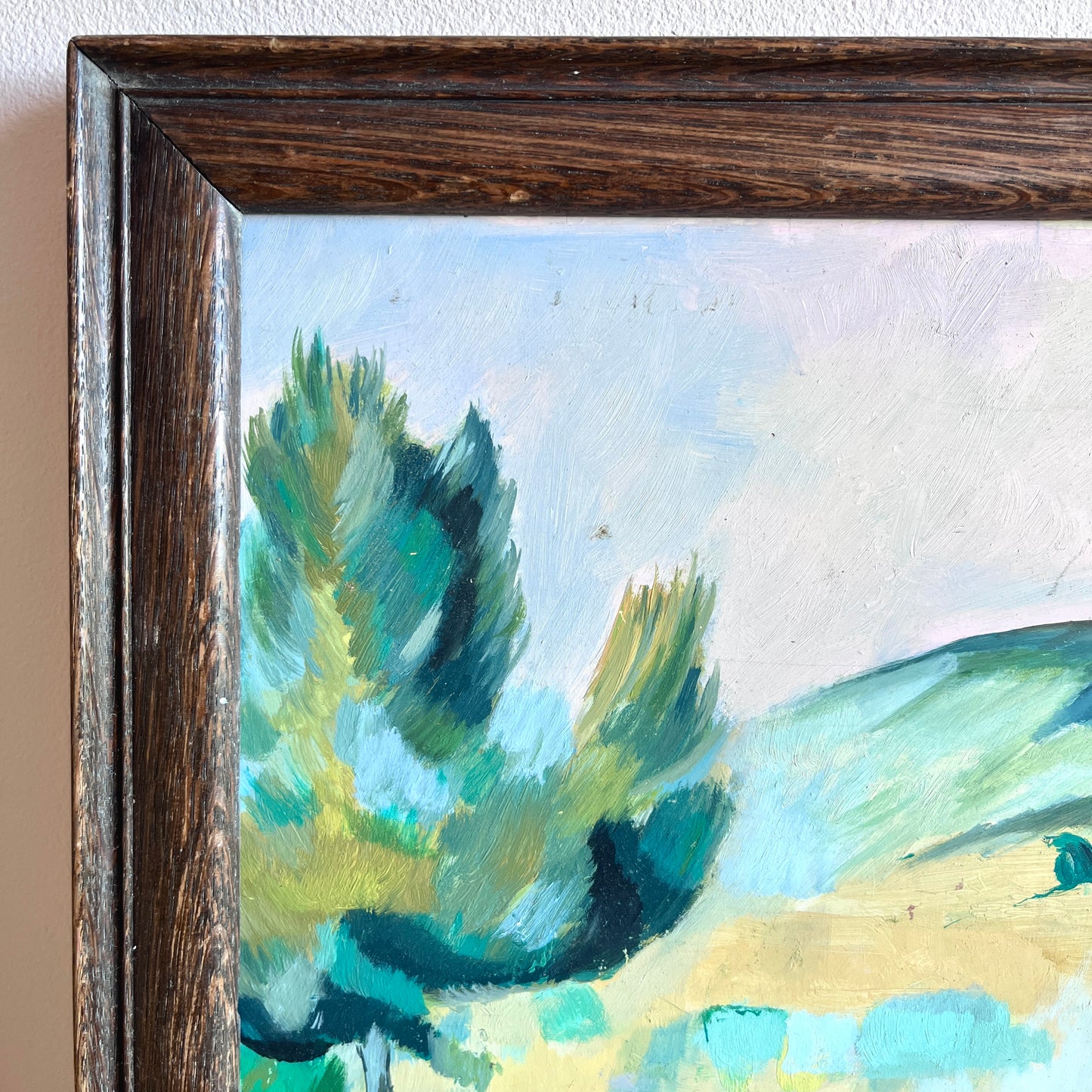 Original Mid-Century Landscape Oil Painting