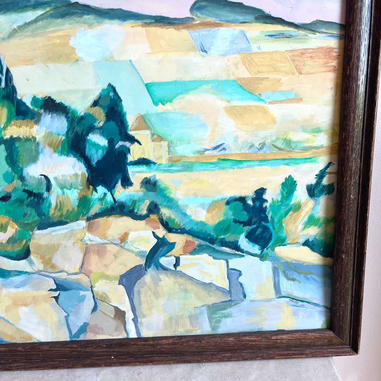 Original Mid-Century Landscape Oil Painting
