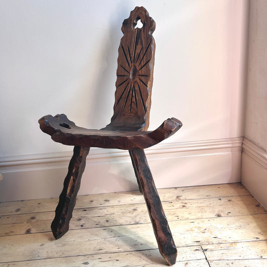 Vintage Brutalist Spanish Chair