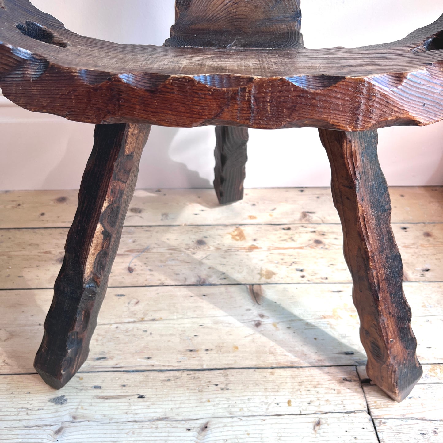 Vintage Brutalist Spanish Chair