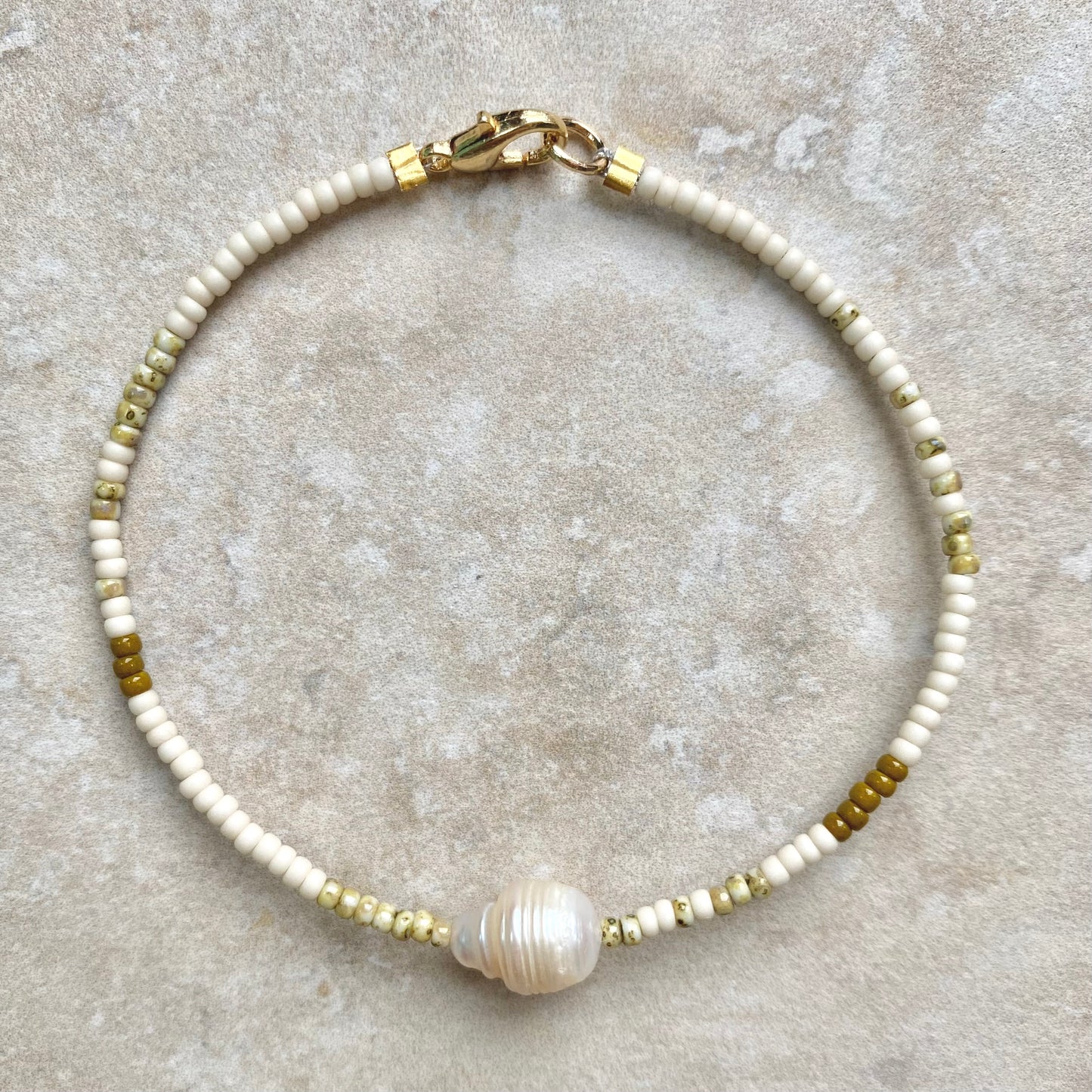 Beaded Pearl Bracelet