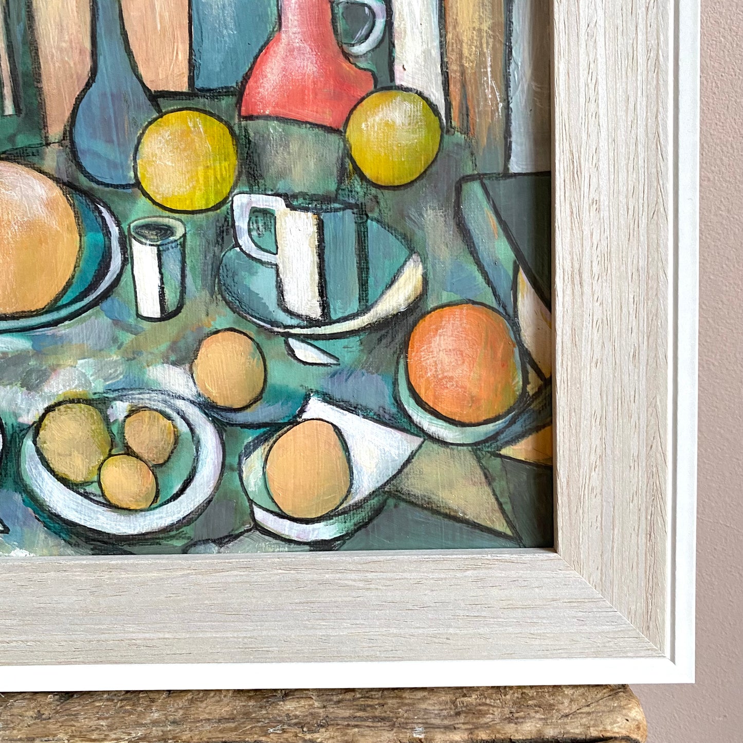 Original Still Life Cubist Oil Painting