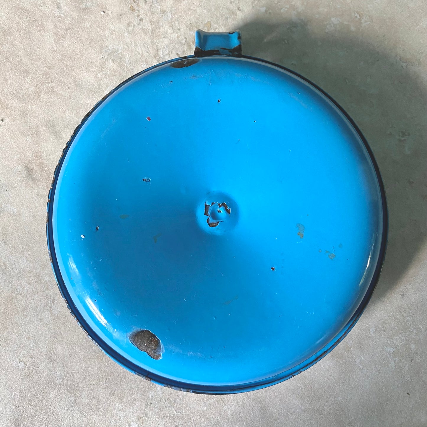 Antique 1920s Enamelware Candle Holder
