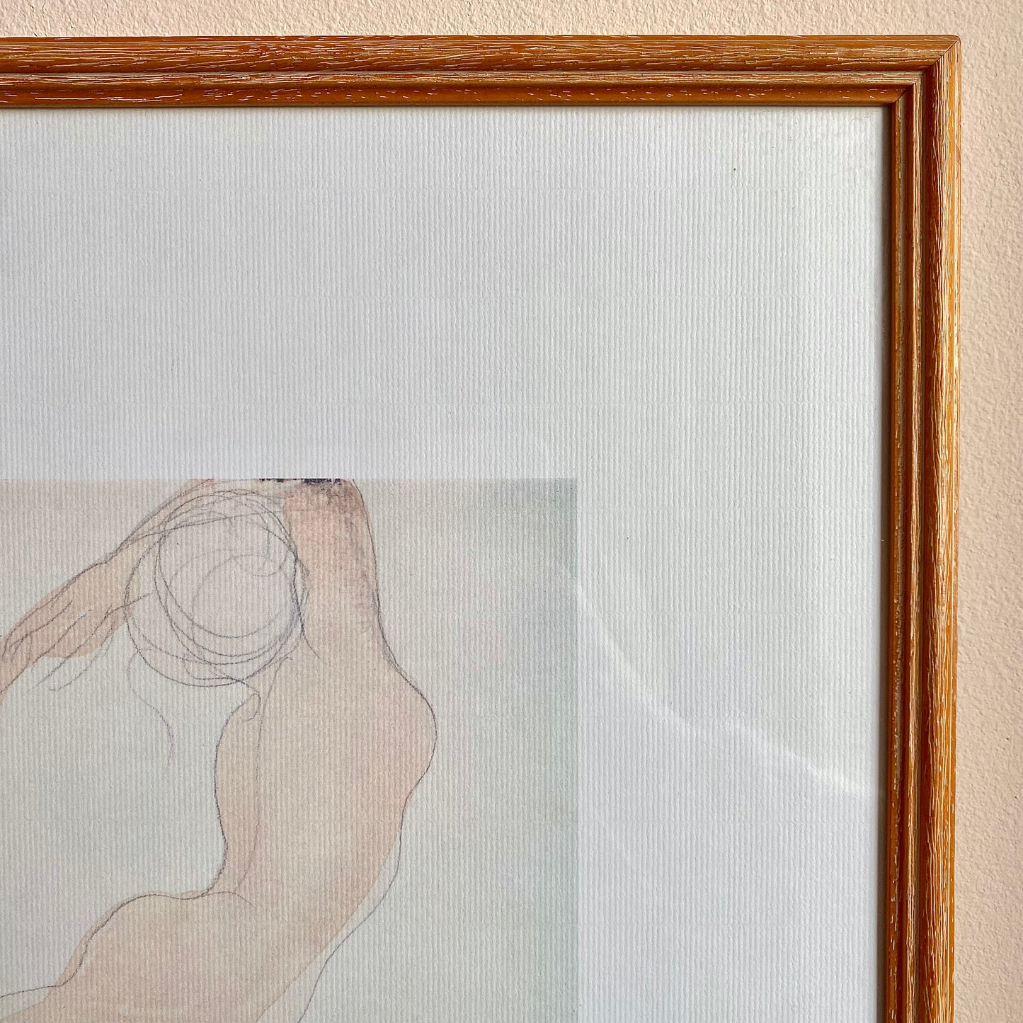 Auguste Rodin "Dancing Figure" Vintage Framed Lithograph