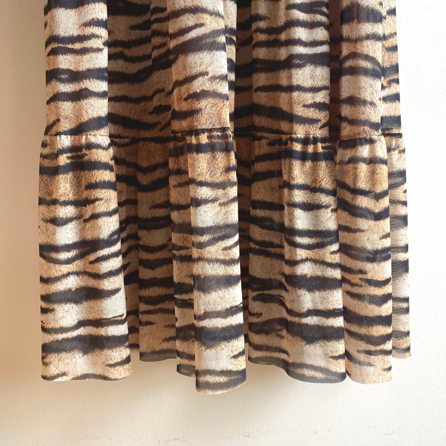 Baum Und Pferdgarten Tiger Print Mesh Dress, Size L