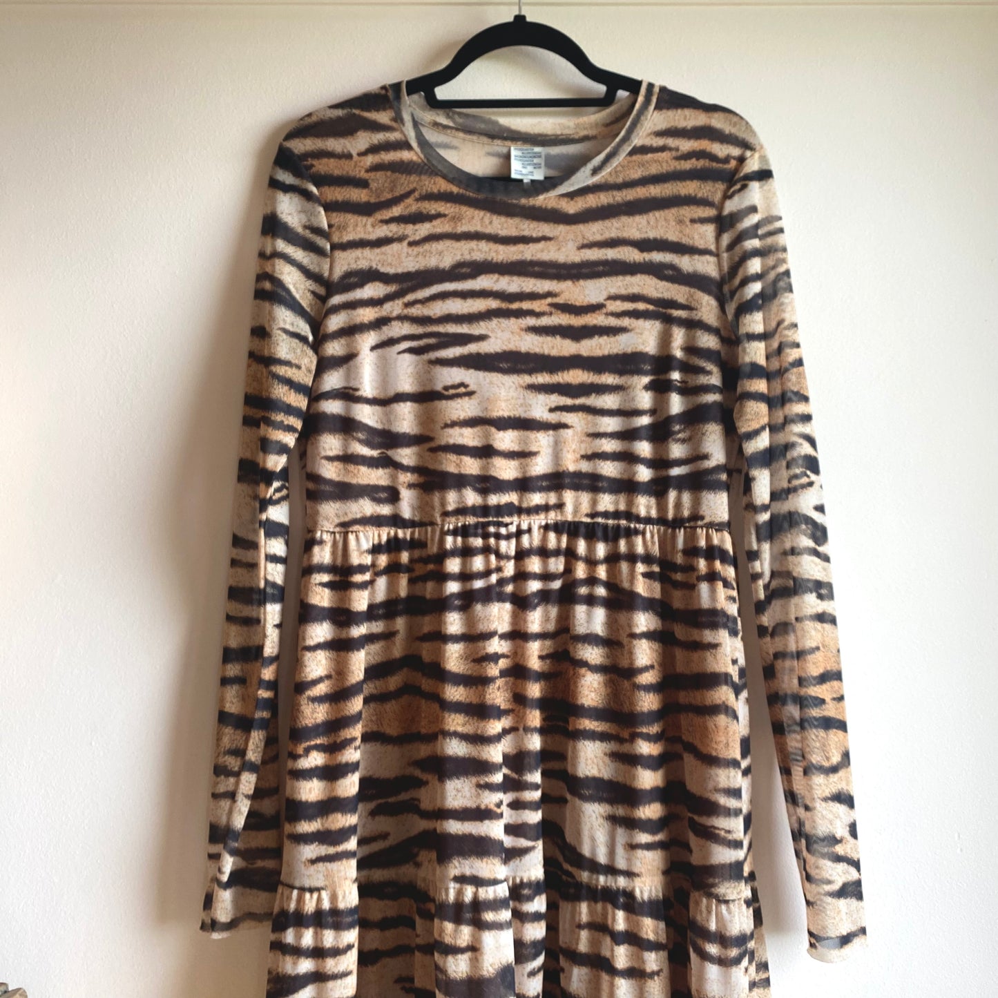Baum Und Pferdgarten Tiger Print Mesh Dress, Size L