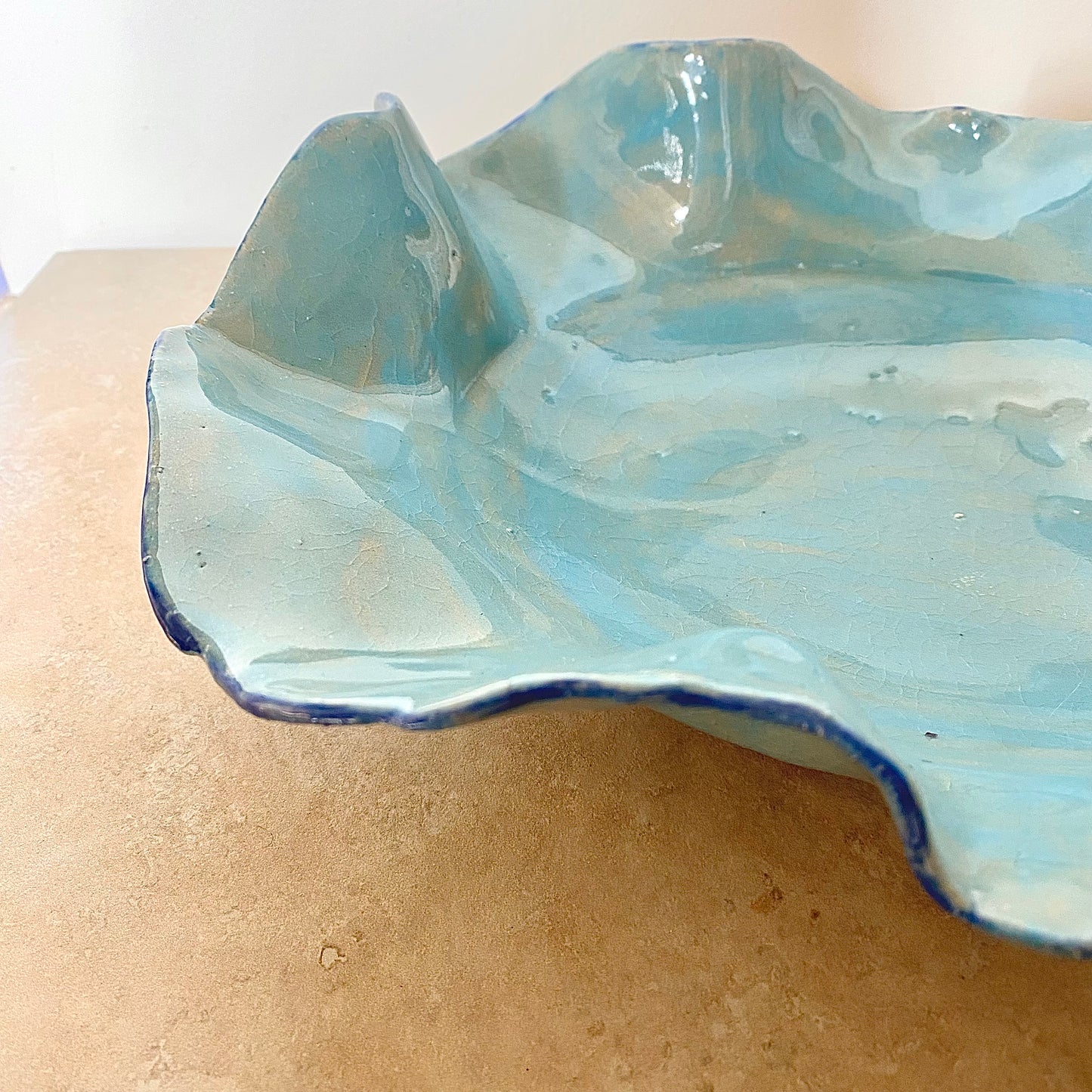 Large Hand-Built Studio Pottery Bowl