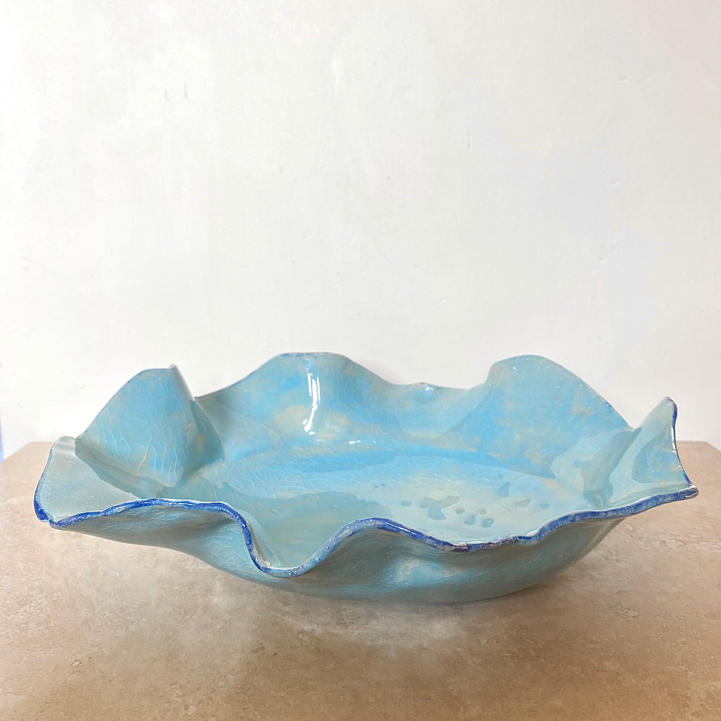 Large Hand-Built Studio Pottery Bowl