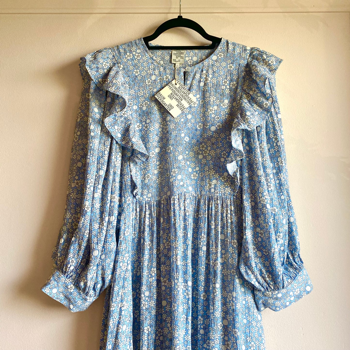 Baum Und Pferdgarten Alona Floral Midi Dress New with Tags Size 38