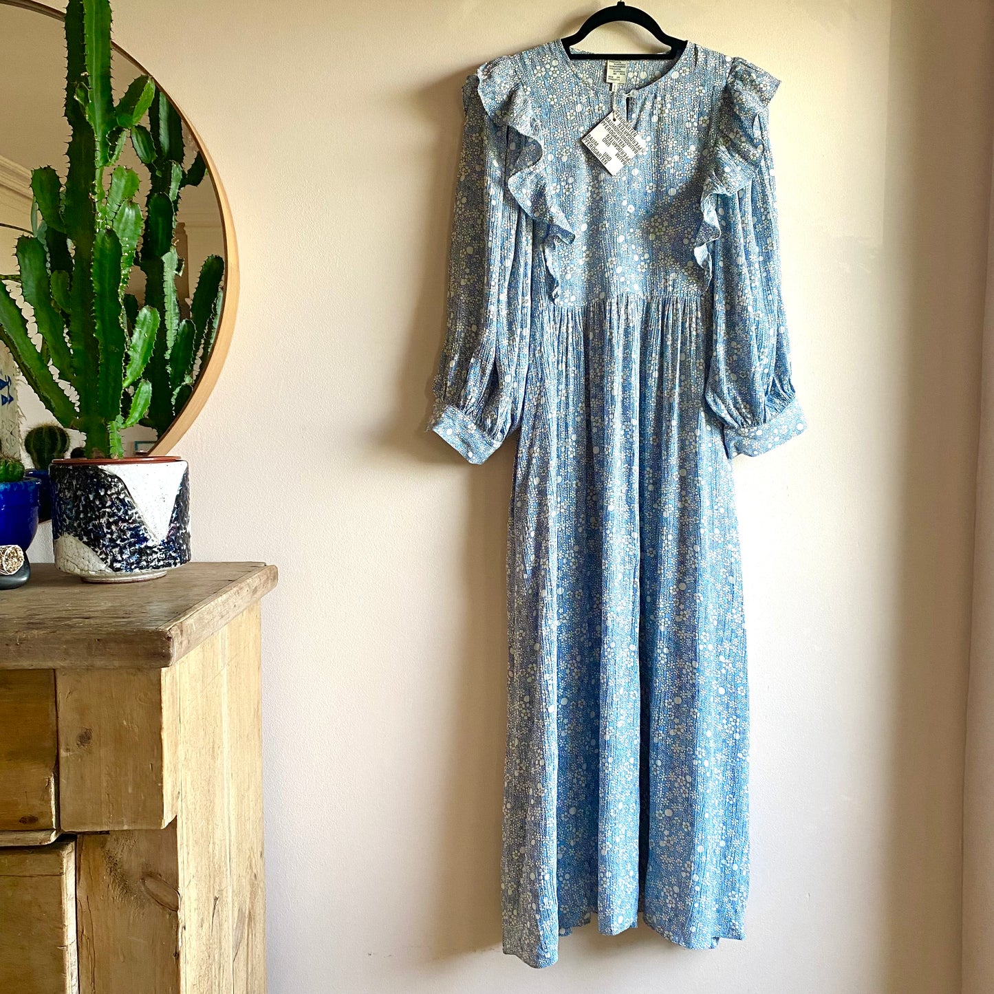 Baum Und Pferdgarten Alona Floral Midi Dress New with Tags Size 38
