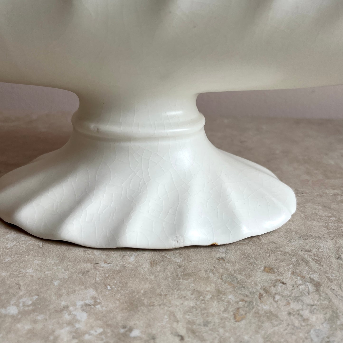 Antique Cream Art Deco Vase