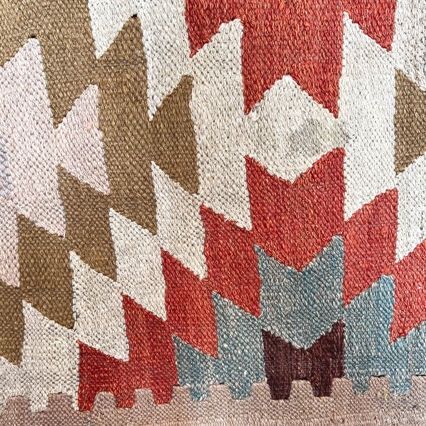 Vintage Flatwoven Turkish Rug