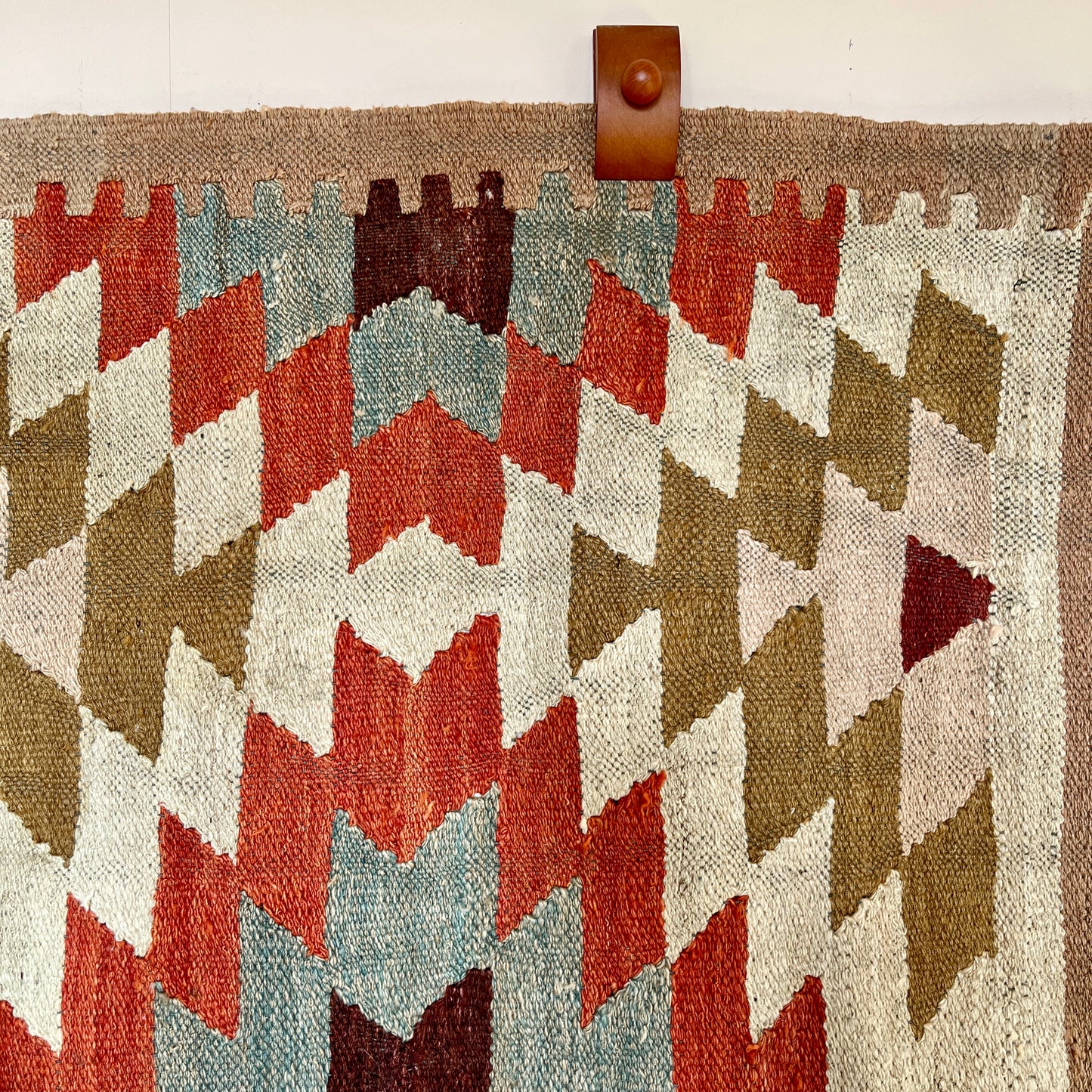 Vintage Flatwoven Turkish Rug