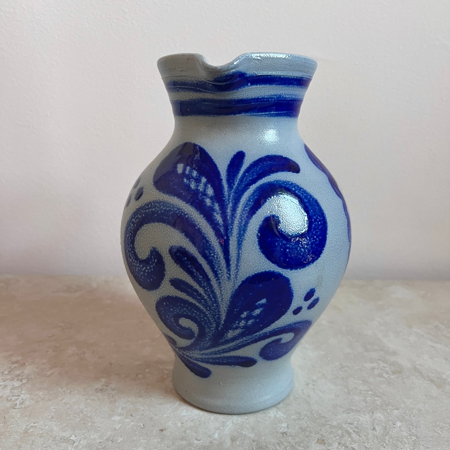 Vintage German Stoneware Jug & Tumblers