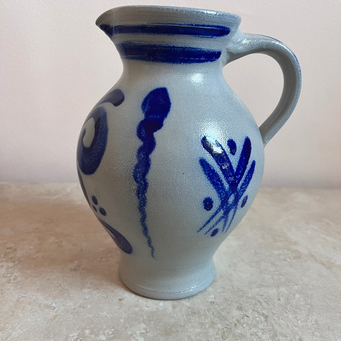 Vintage German Stoneware Jug & Tumblers