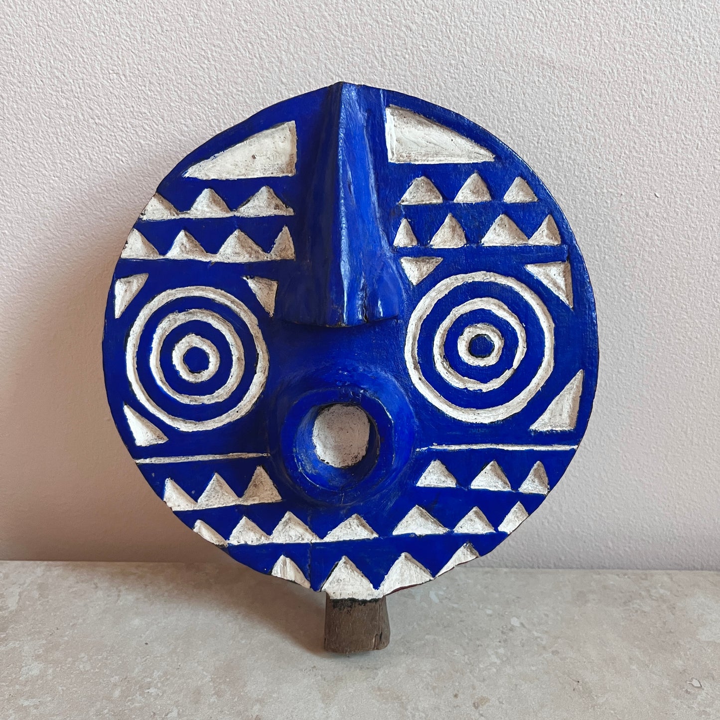 Vintage African Wooden Hand Carved Mask