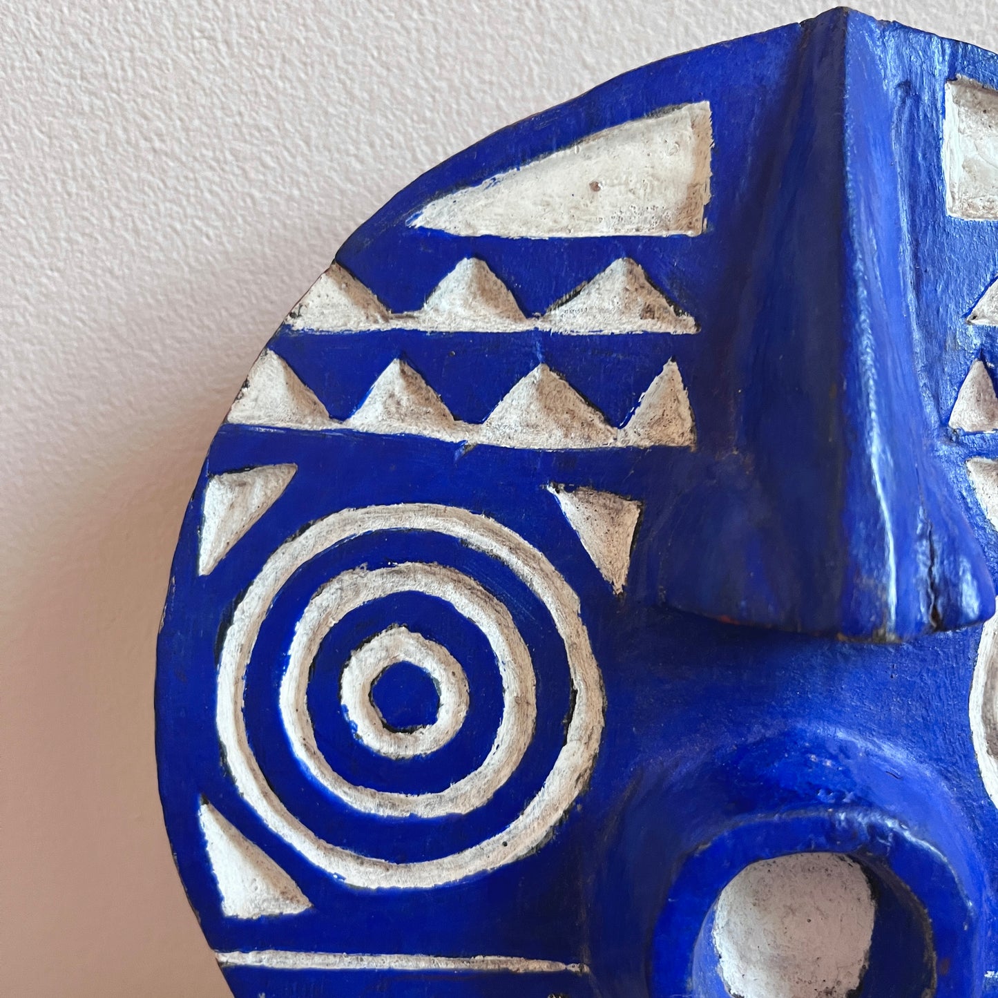 Vintage African Wooden Hand Carved Mask