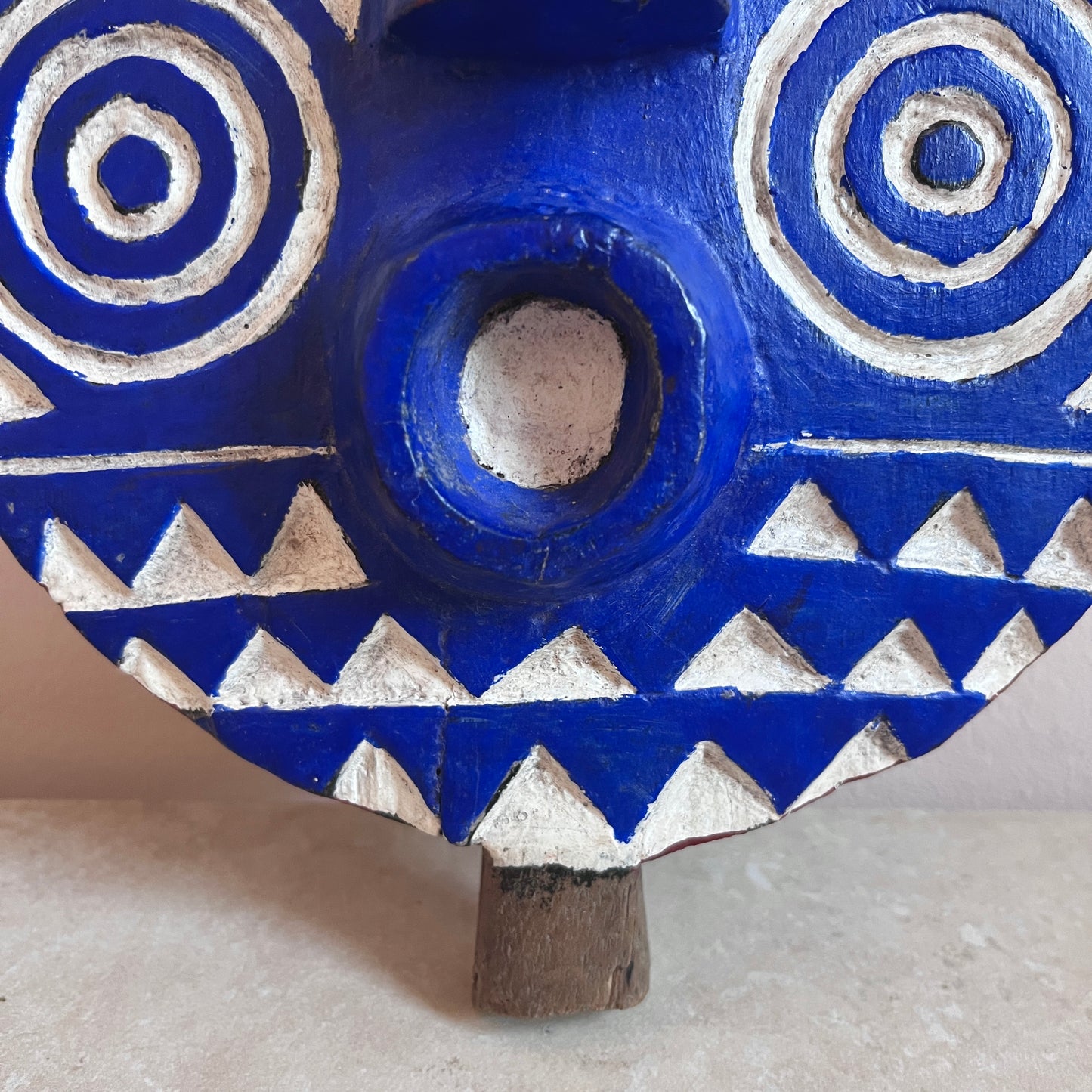 Vintage African Wooden Hand Carved Mask