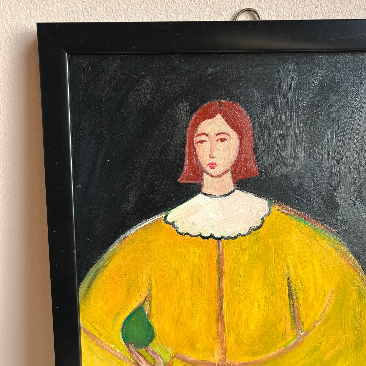 Original Mid-Century Style Figurative Oil Painting