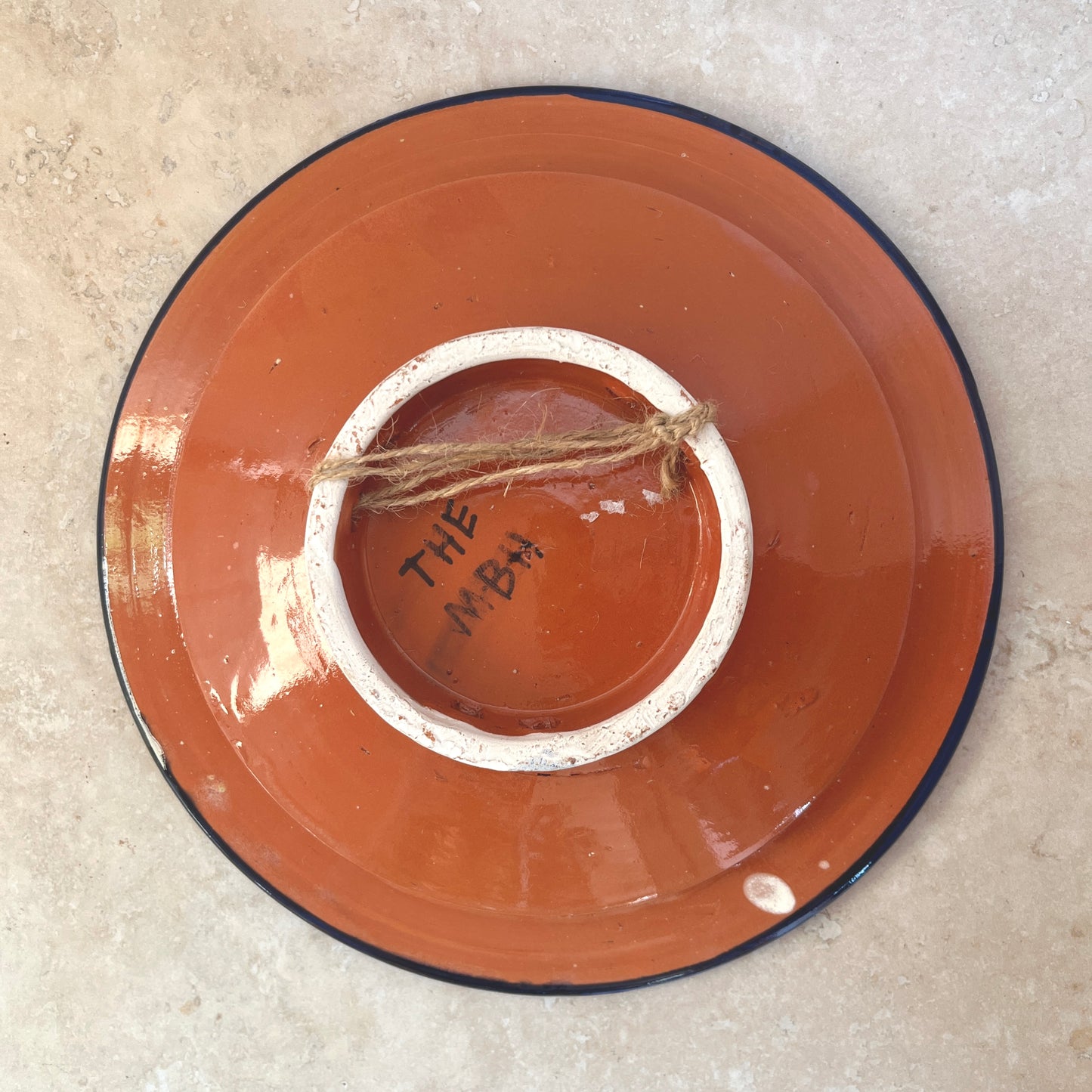 Vintage Studio Pottery Sun Wall Plate