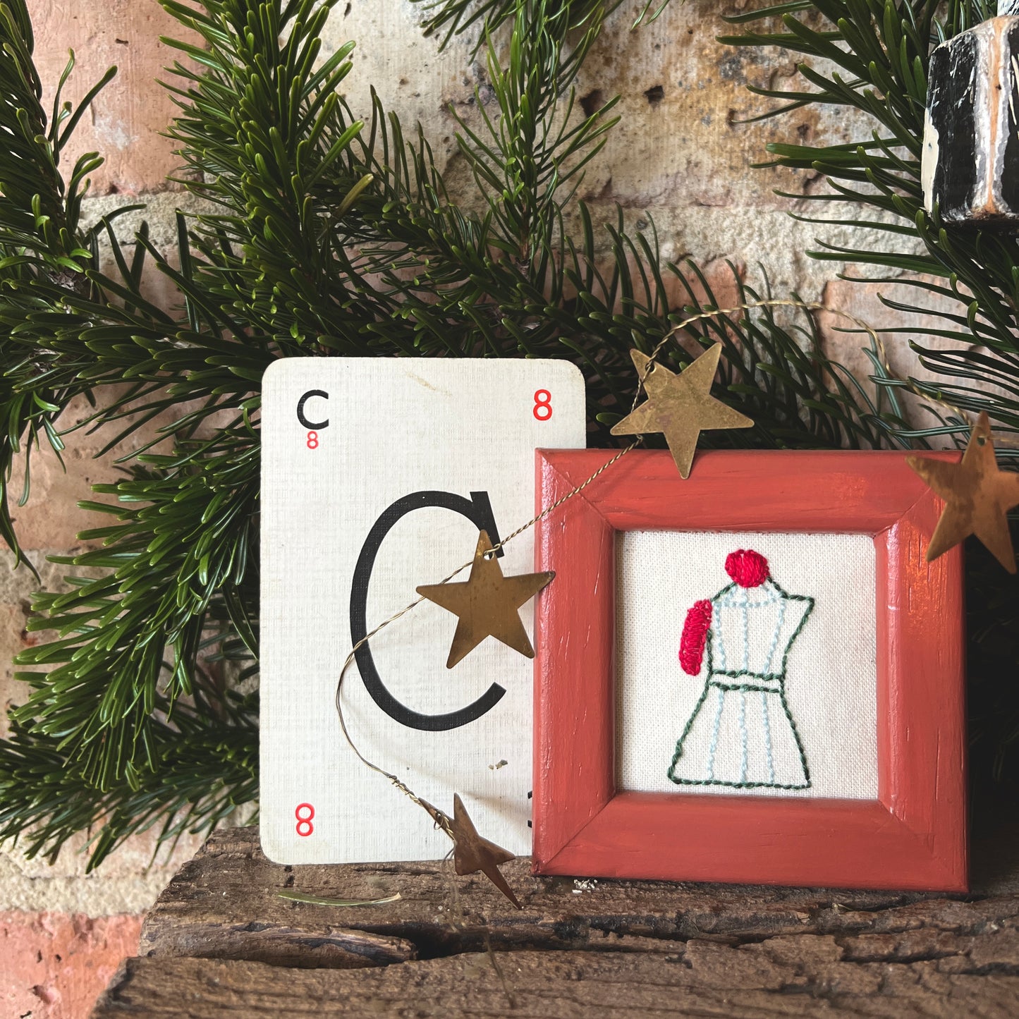 Mini Embroidered Cafetiere