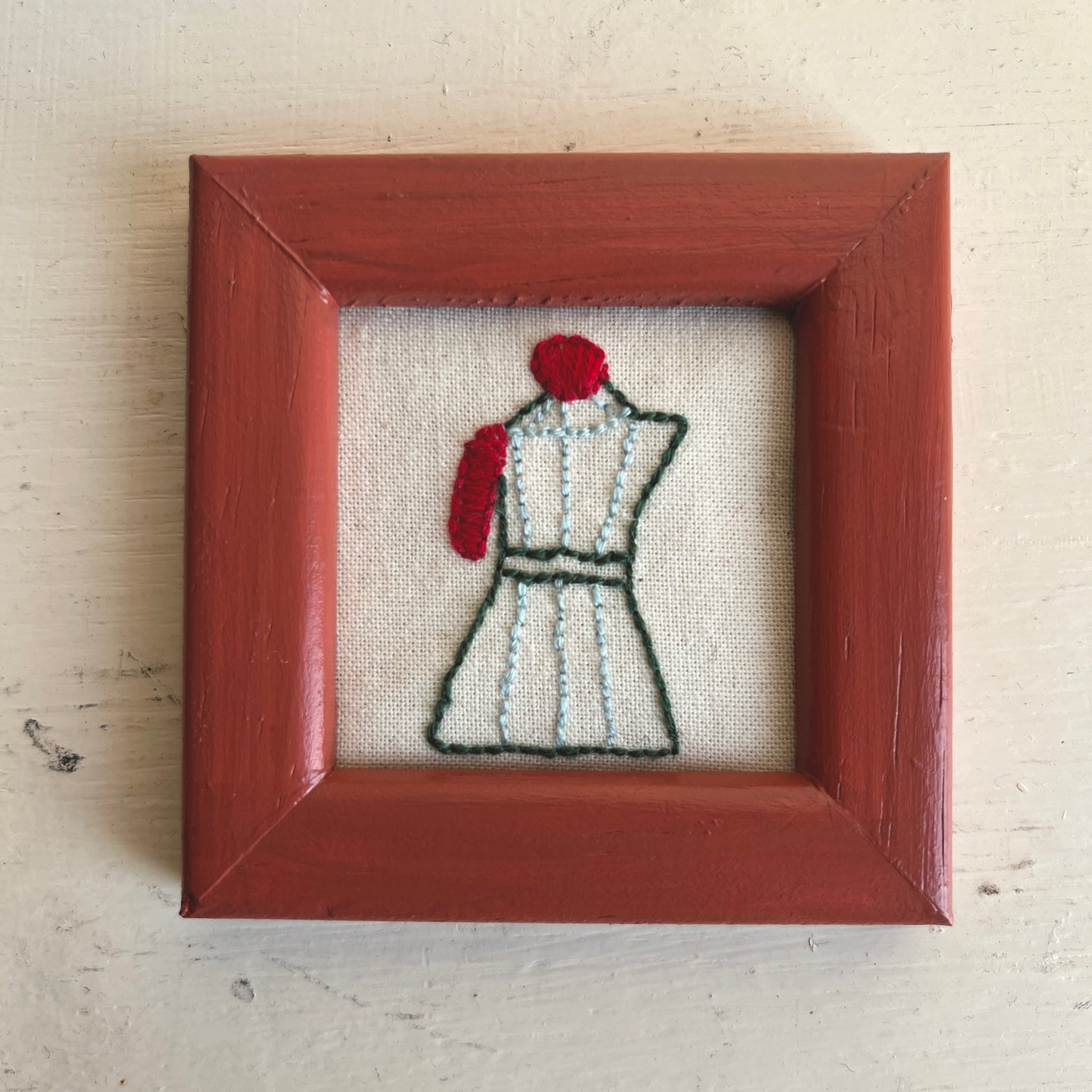 Mini Embroidered Cafetiere