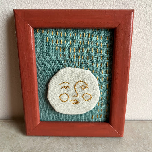 Small Embroidered Moon