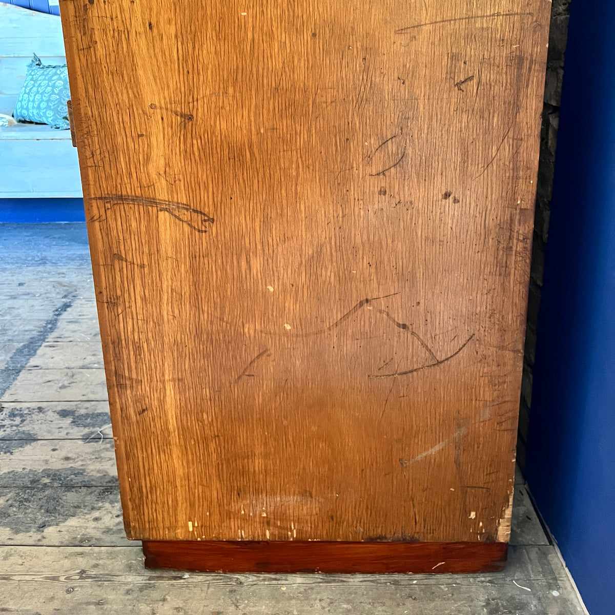 Vintage Mid-Century Wooden 28- Drawer Plan Chest
