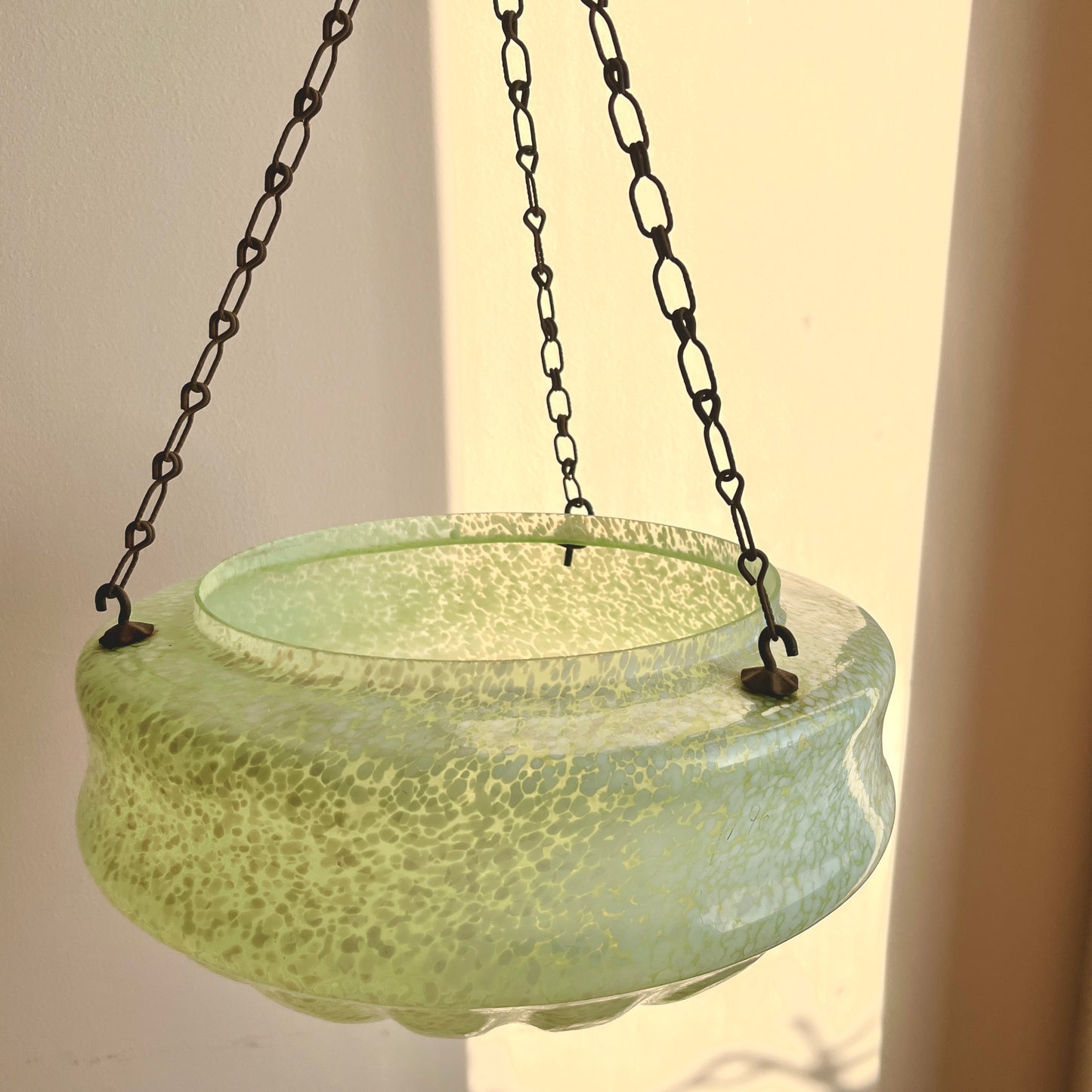 Vintage Speckled Glass Flycatcher Light Shade