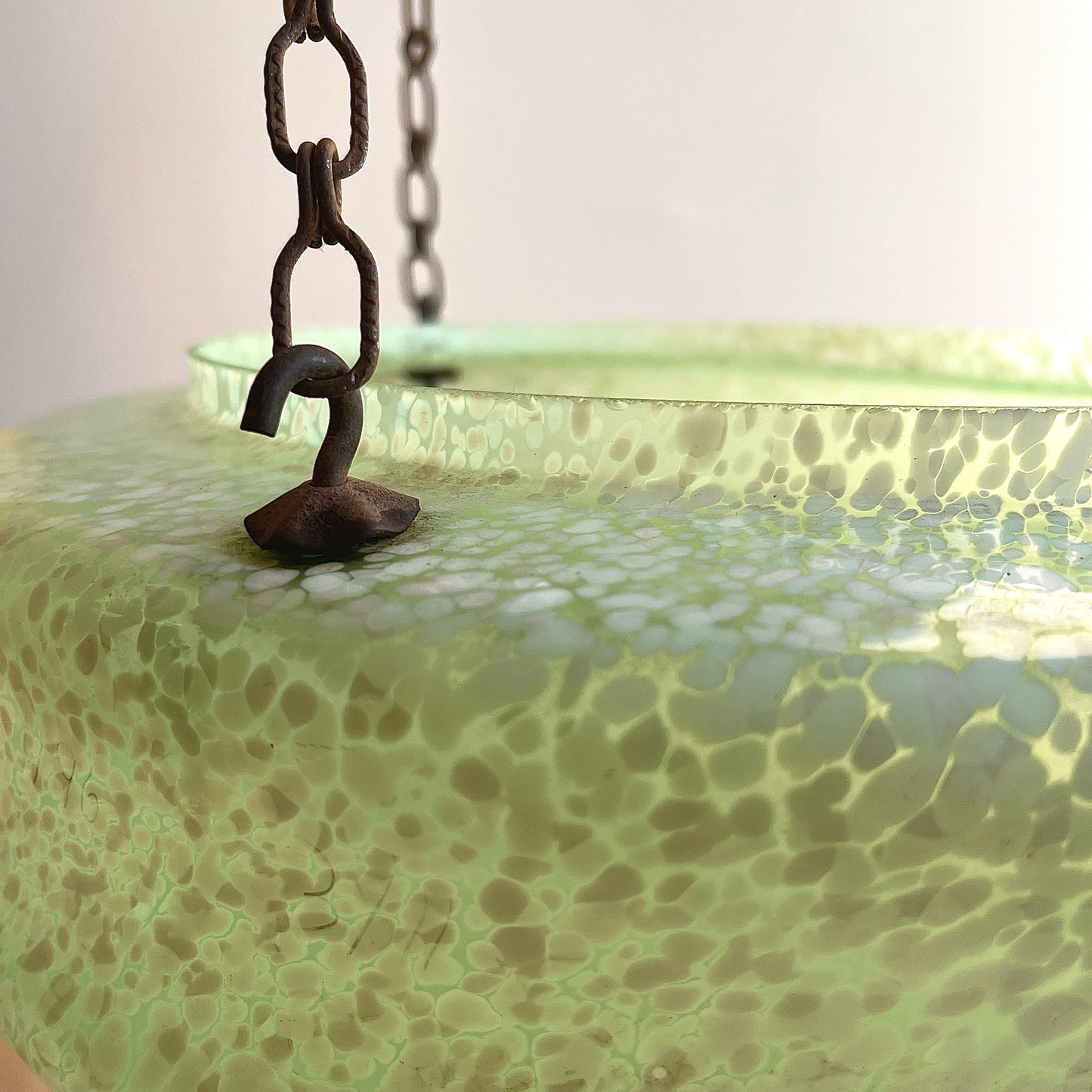 Vintage Speckled Glass Flycatcher Light Shade