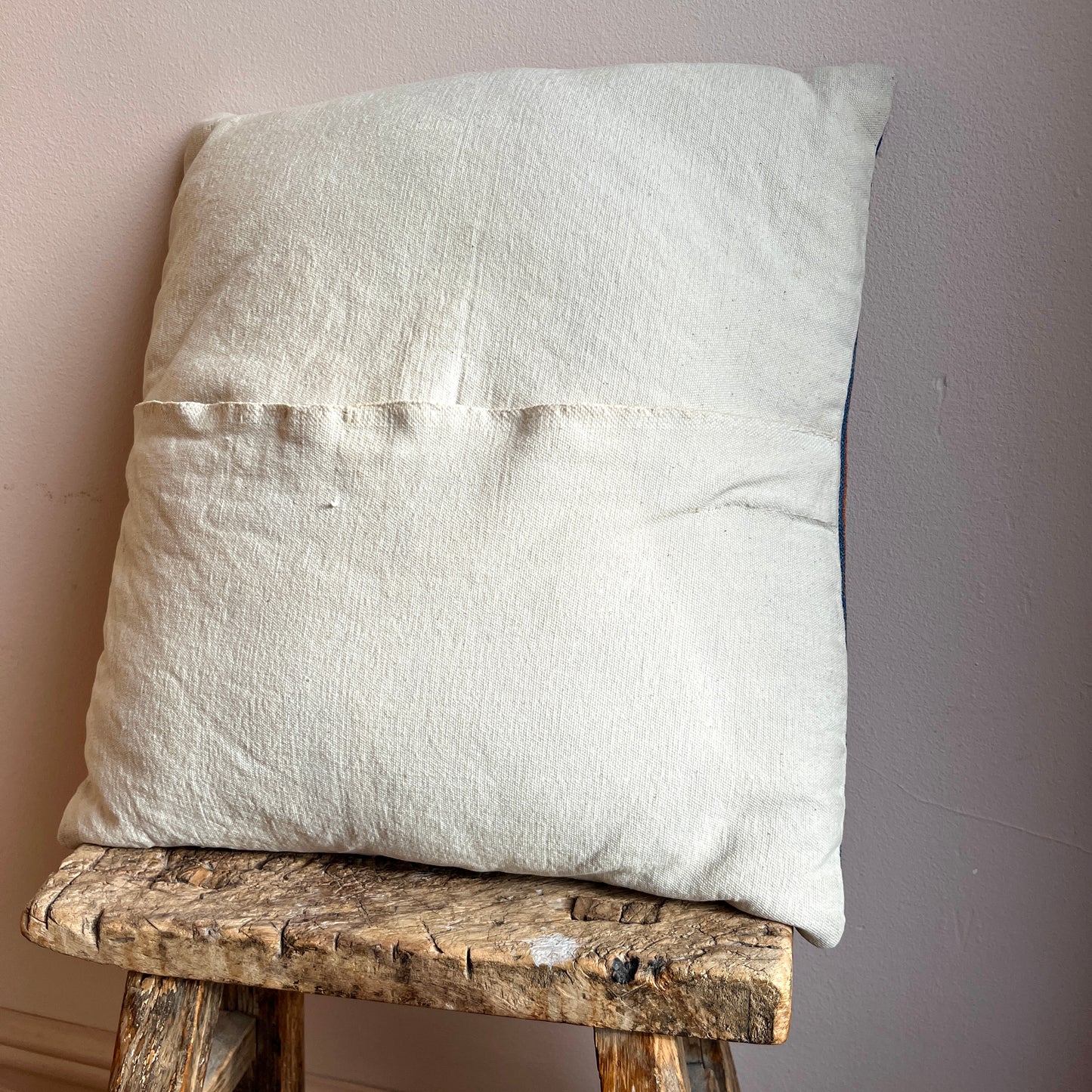 Crewel Embroidered Cushion Cover