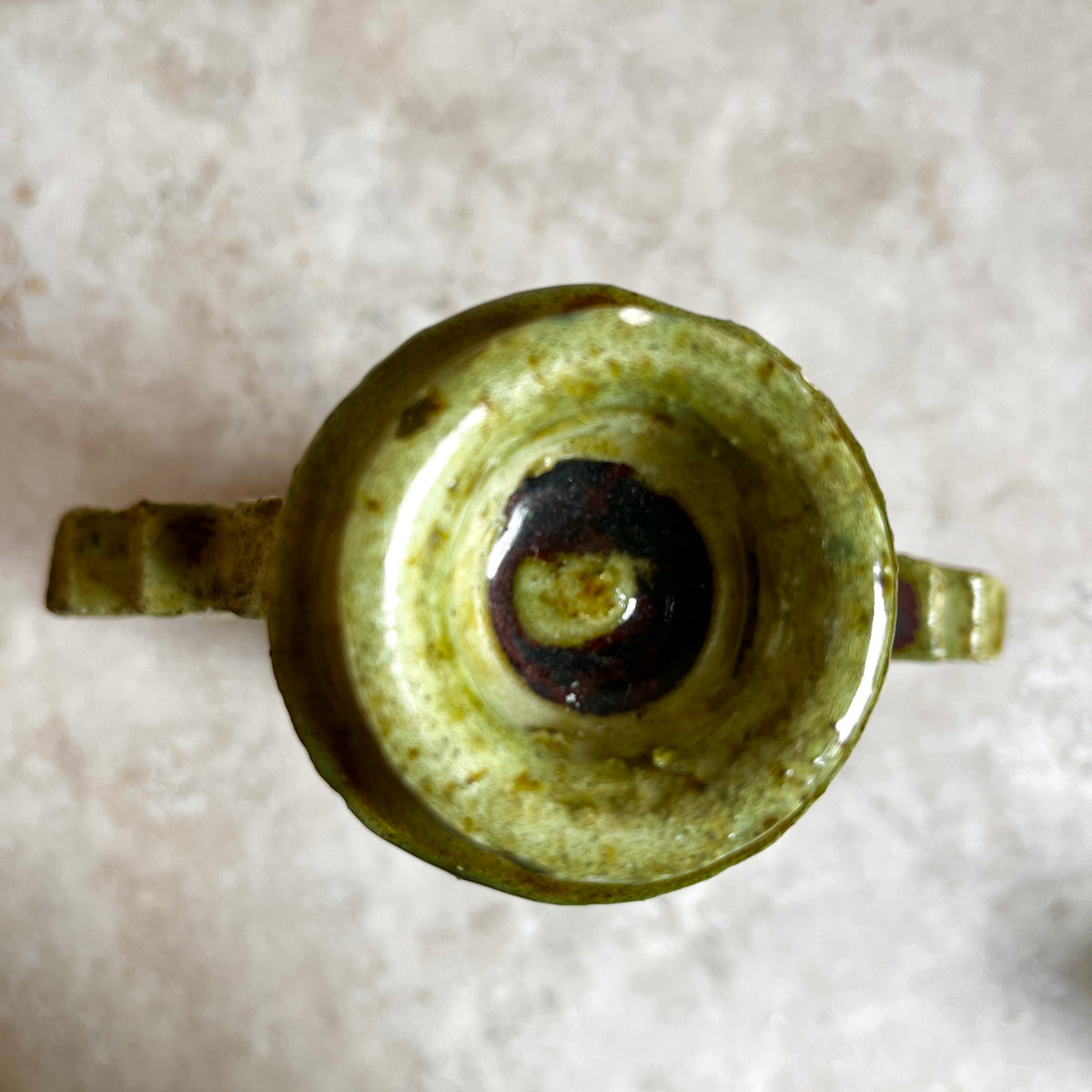 Moroccan Tamegroute Ceramic Candle Holder