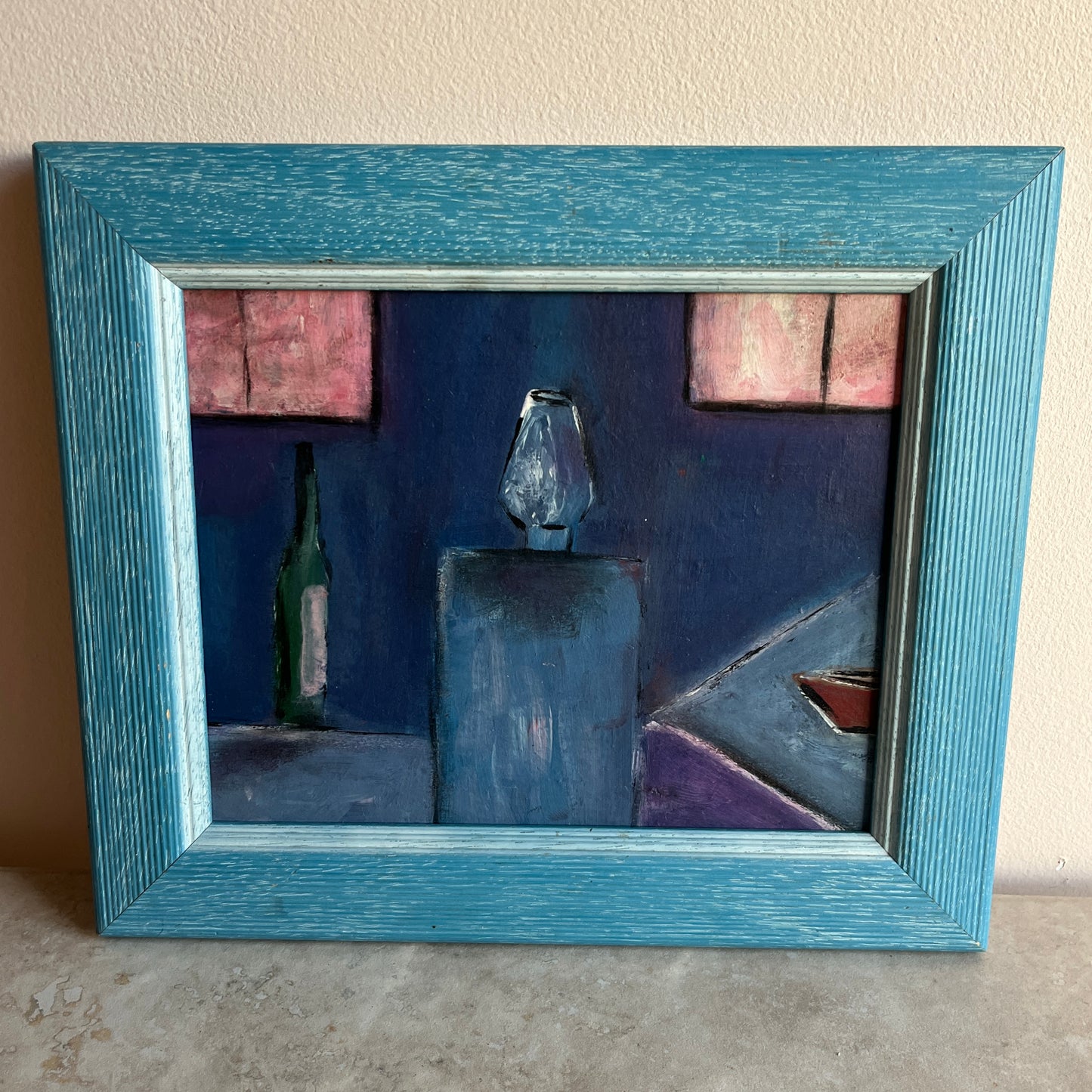 Vintage Still Life Modernist Oil Painting