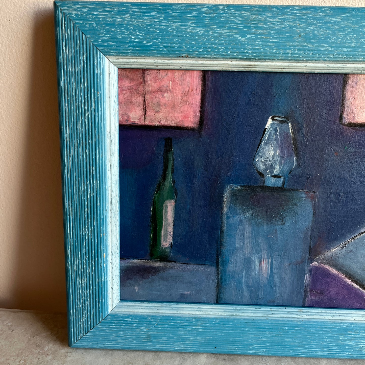 Vintage Still Life Modernist Oil Painting