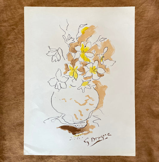 Georges Braque, Bouquet Vintage Original Lithograph