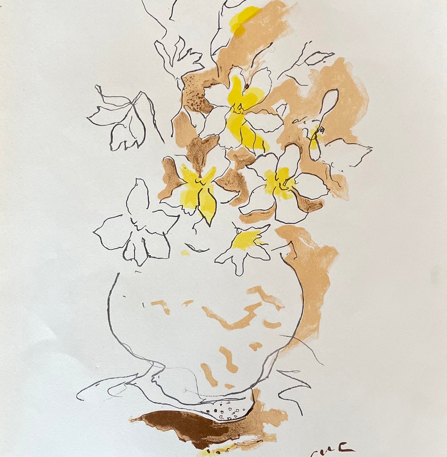 Georges Braque, Bouquet Vintage Original Lithograph